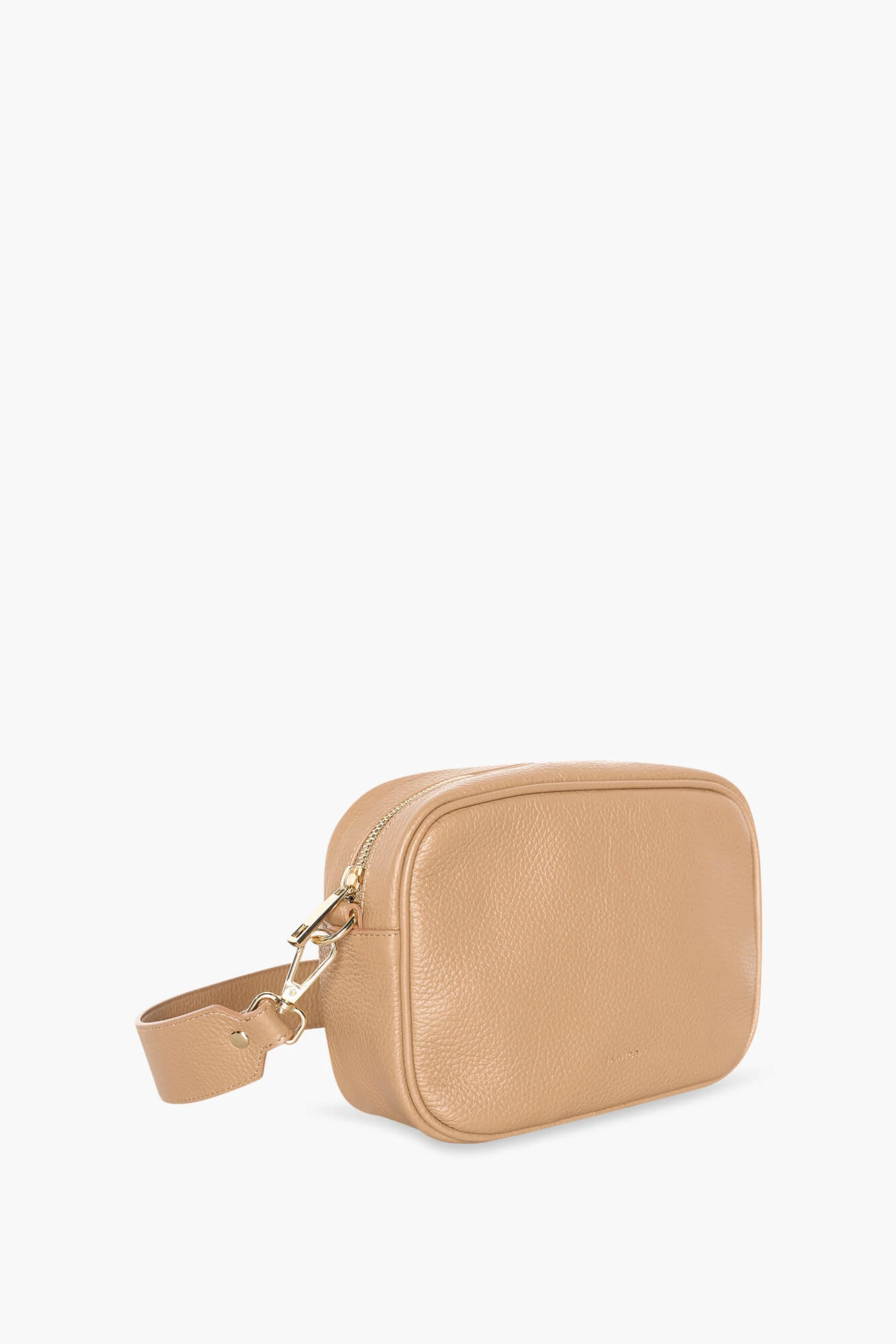 Leder-Umhängetasche für Damen „Bruce“ in Cognac