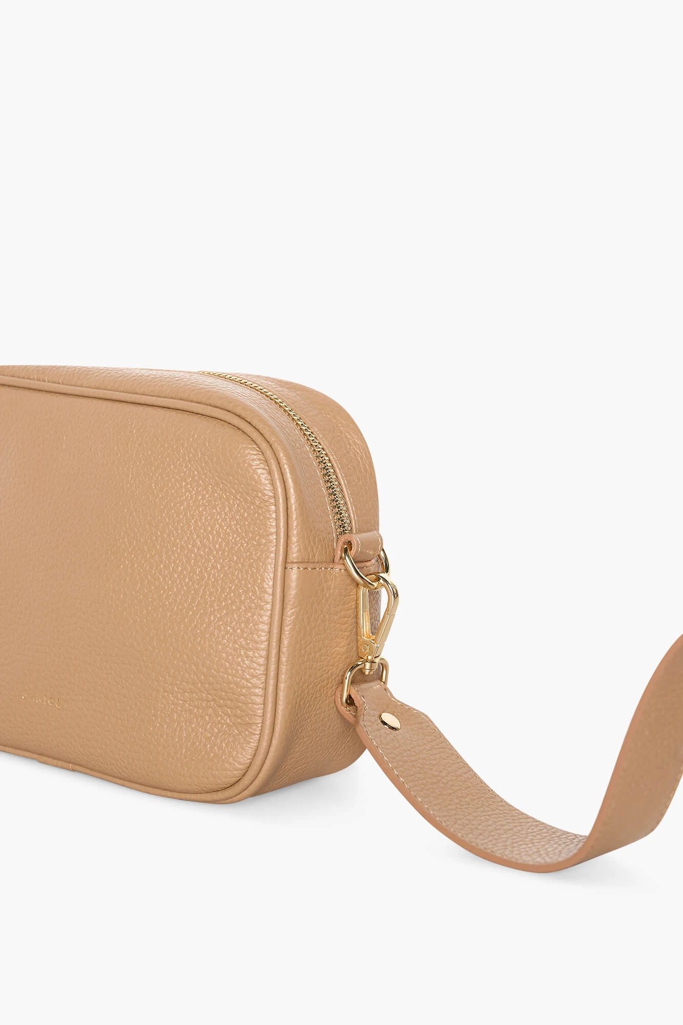 Leder-Umhängetasche für Damen „Bruce“ in Cognac