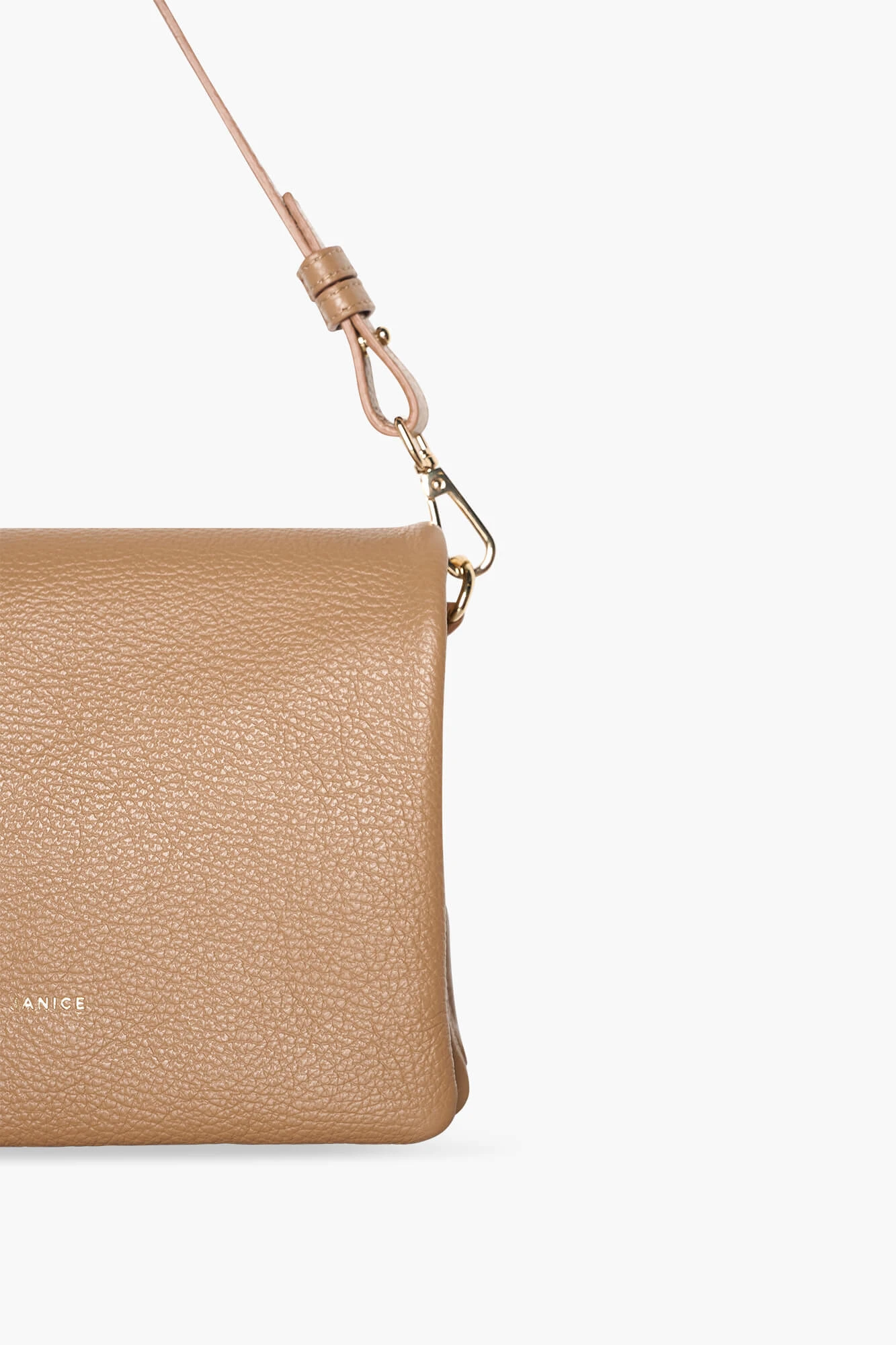 Leren Schoudertas Dames Skylar Cognac