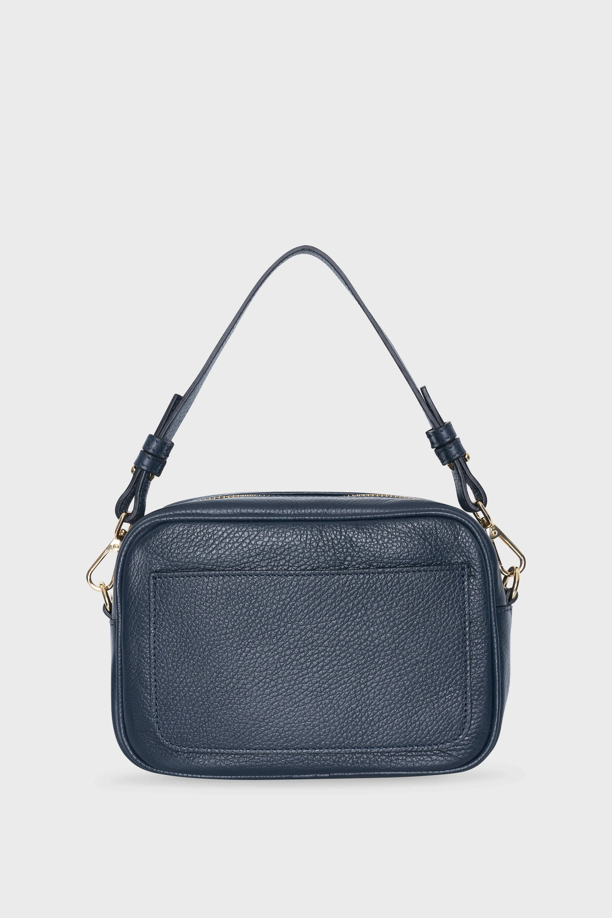 Leren Crossbody Dames Bruce Navy Blue