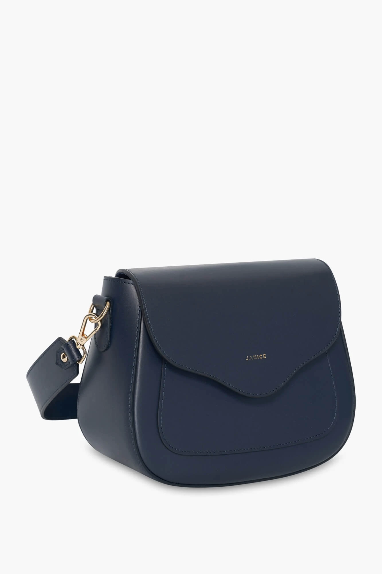 Leder-Umhängetasche für Damen von Nixon, marineblau