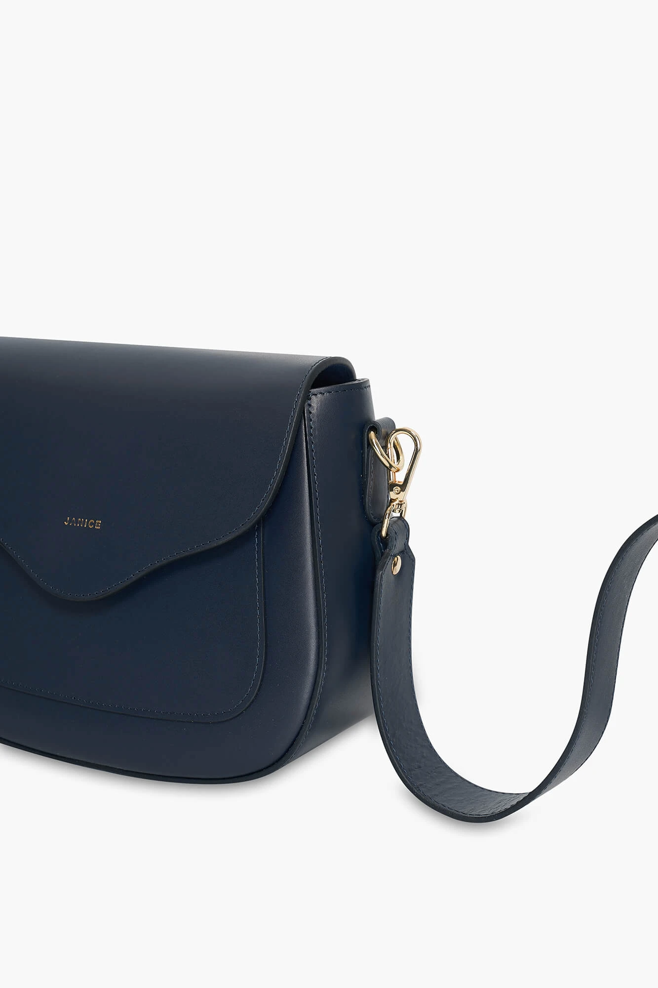 Leder-Umhängetasche für Damen von Nixon, marineblau