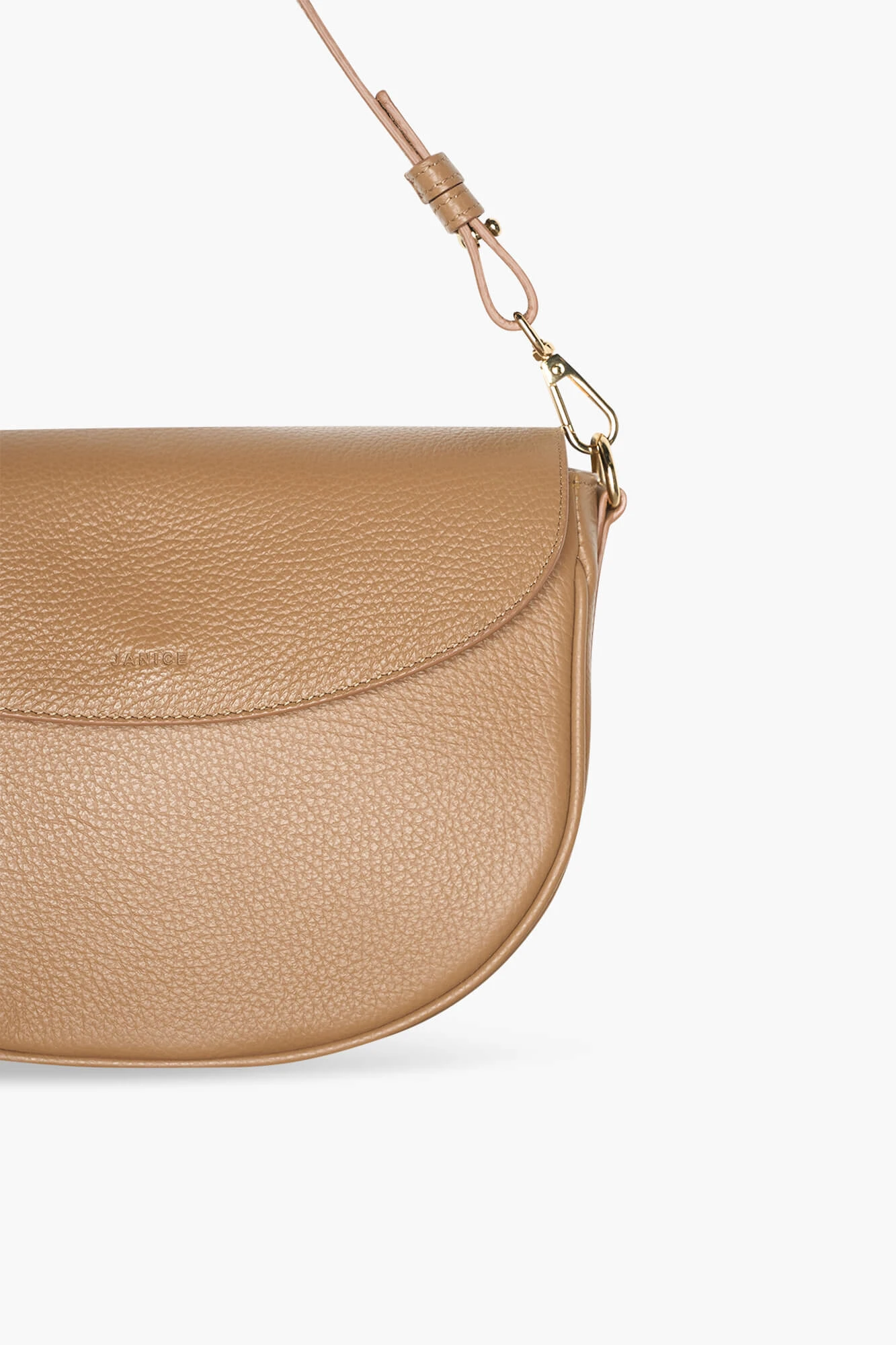 Leren Schoudertas Dames Tayler Cognac