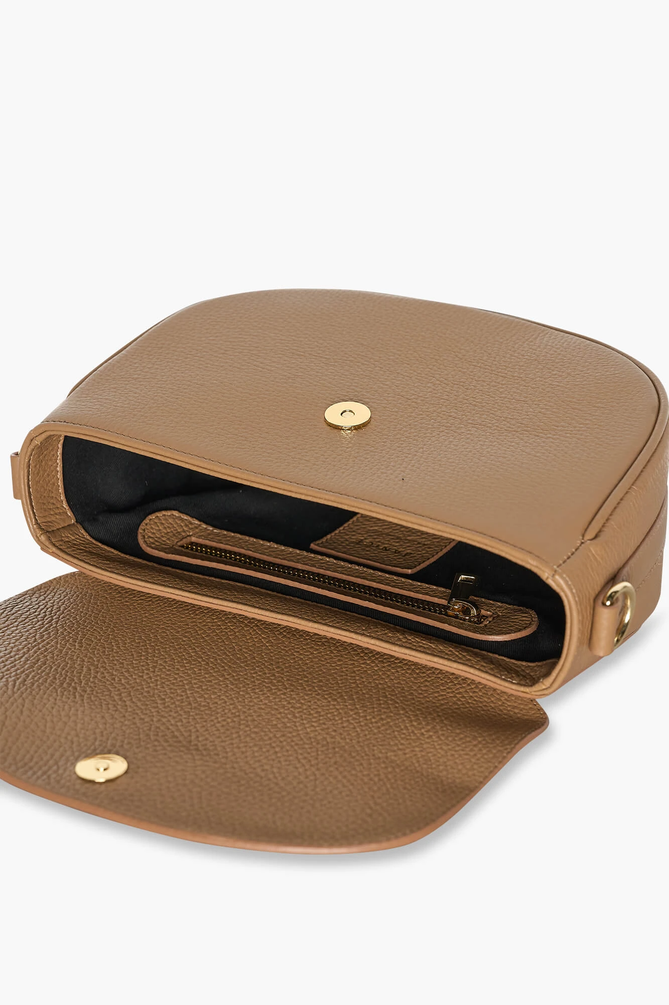 Leren Schoudertas Dames Tayler Cognac