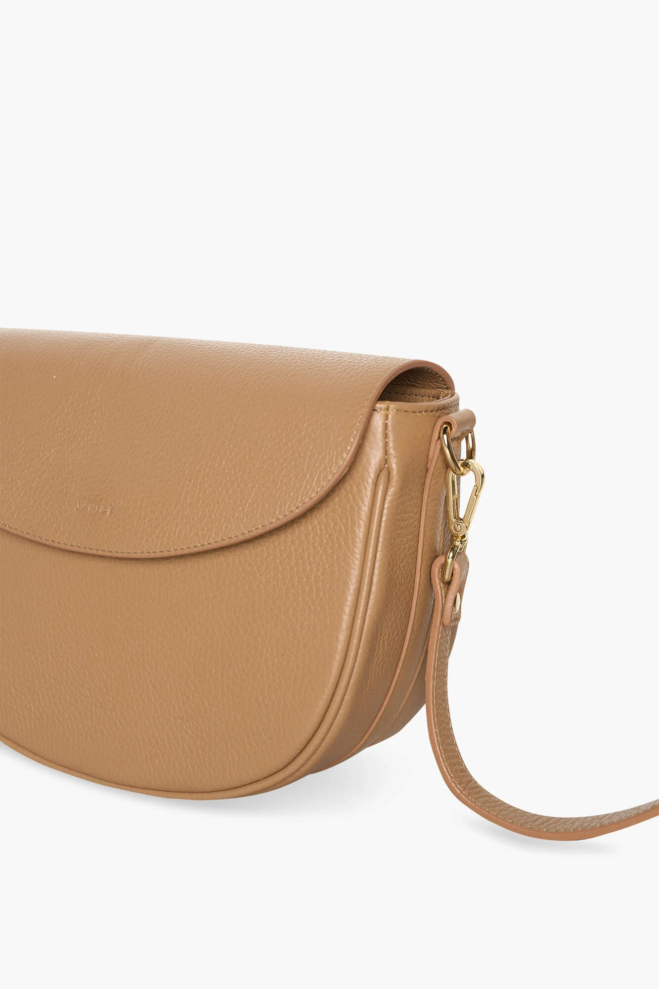 Leder-Umhängetasche für Damen Tayler Cognac