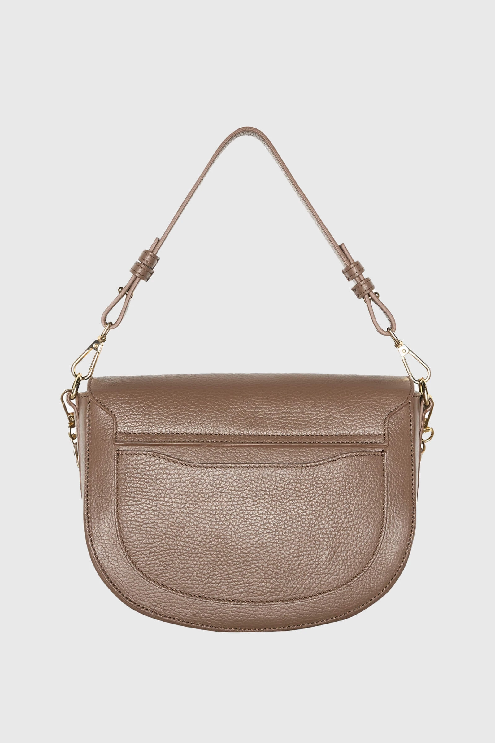 Women's Leather Shoulder Bag Tayler Taupe