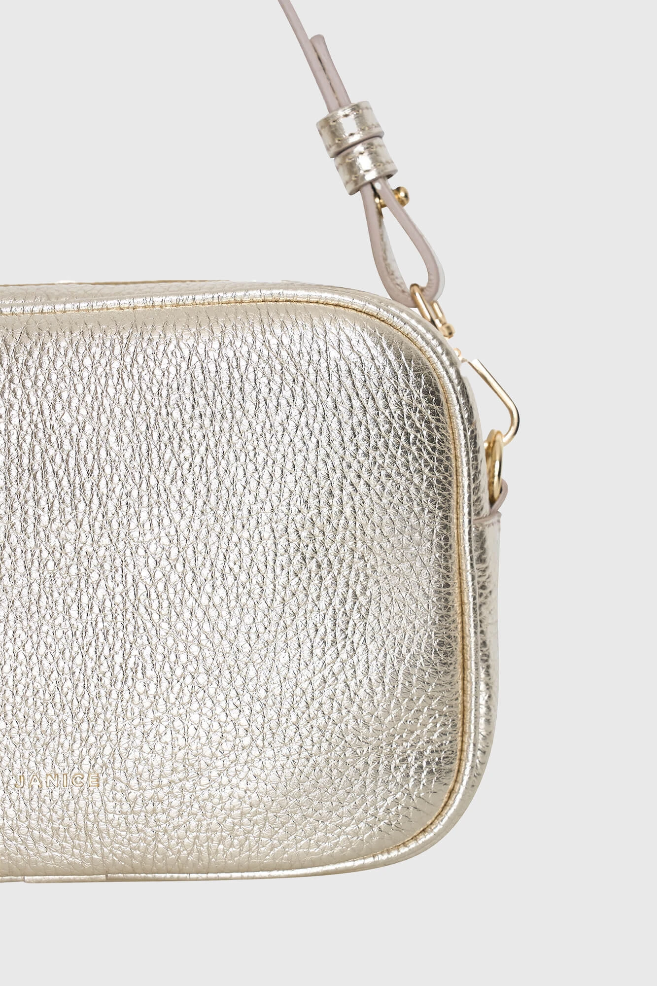 Leren Crossbody Dames Bruce Goud
