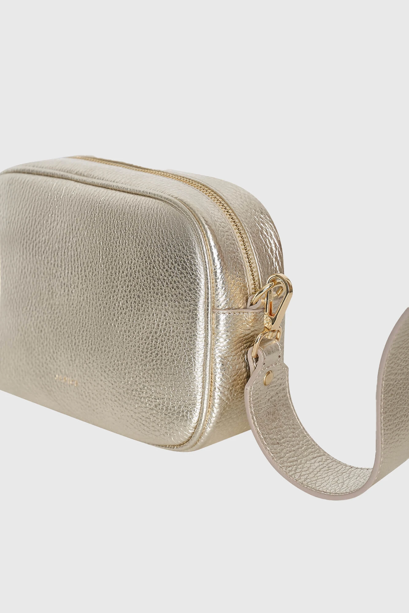 Leren Crossbody Dames Bruce Goud