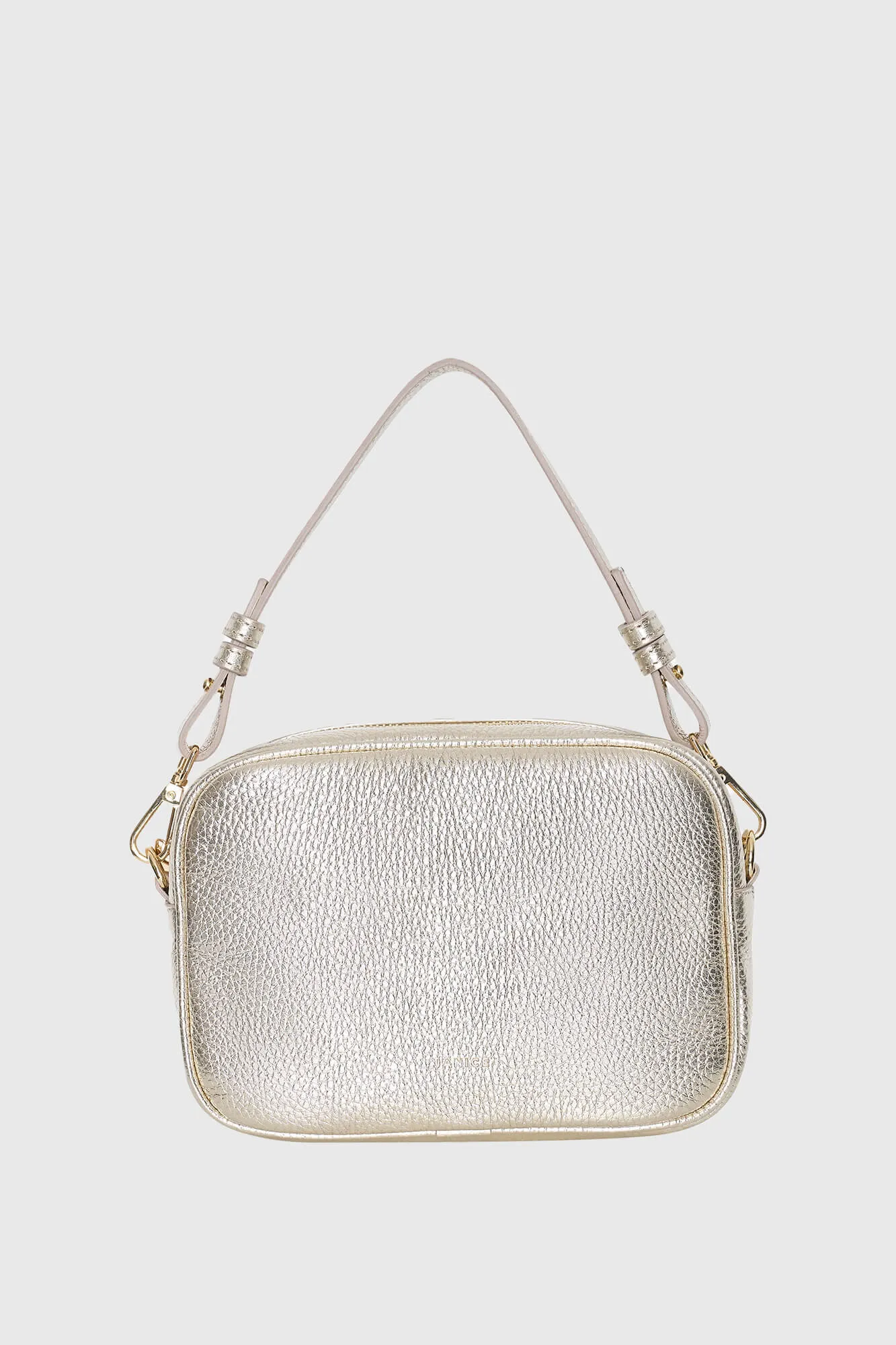 Leren Crossbody Dames Bruce Goud
