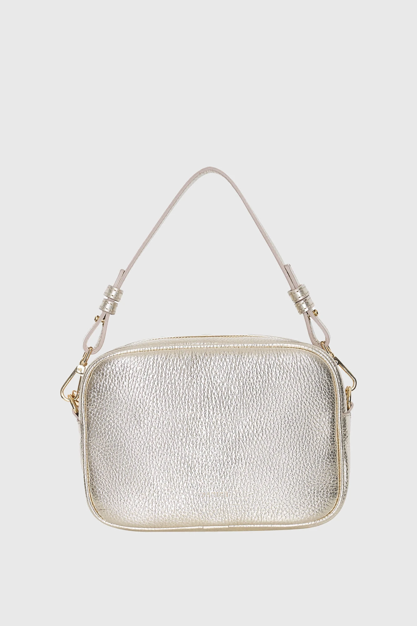 Leren Crossbody Dames Bruce Goud