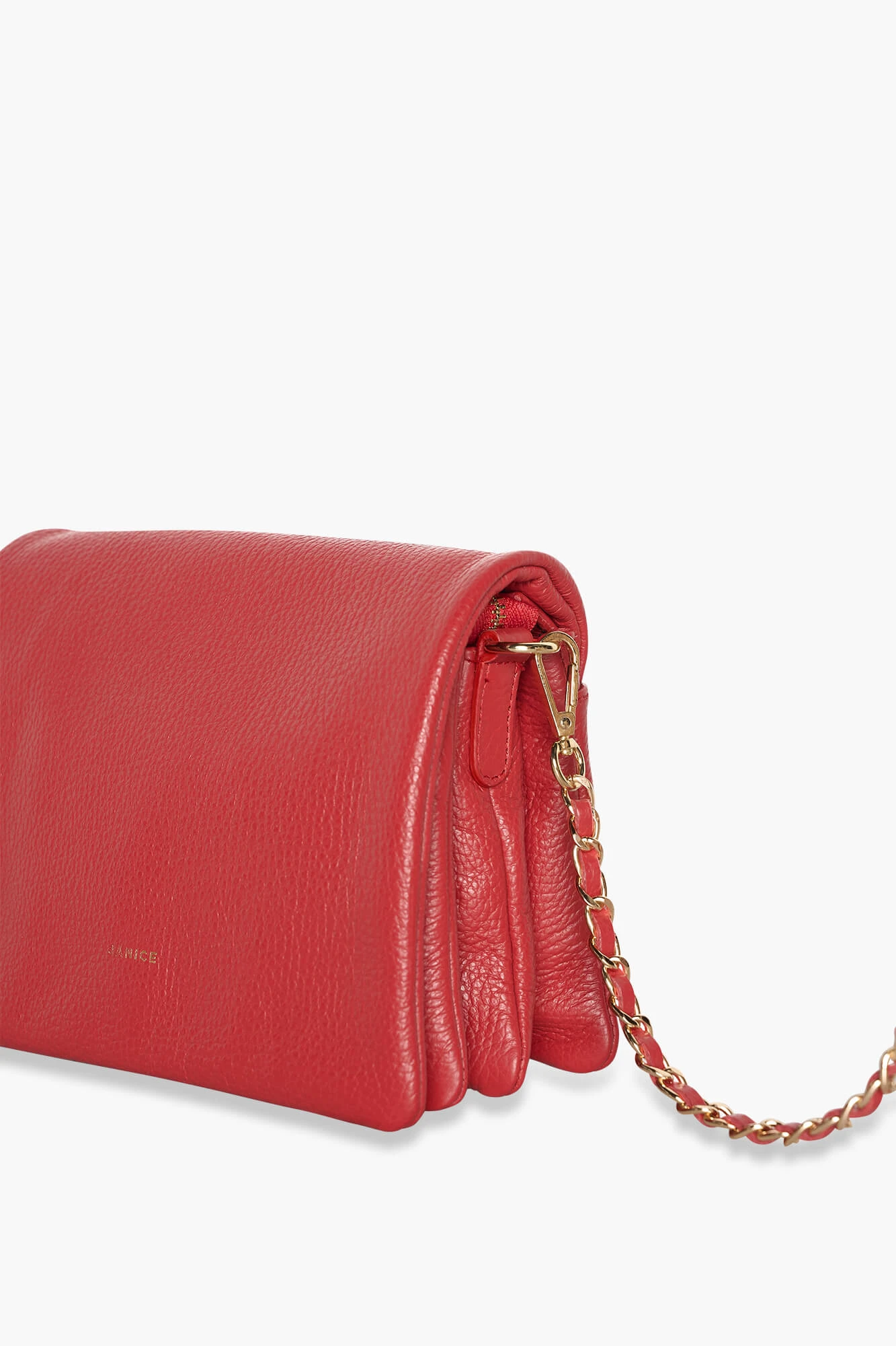Leren Schoudertas Dames Skylar Rood