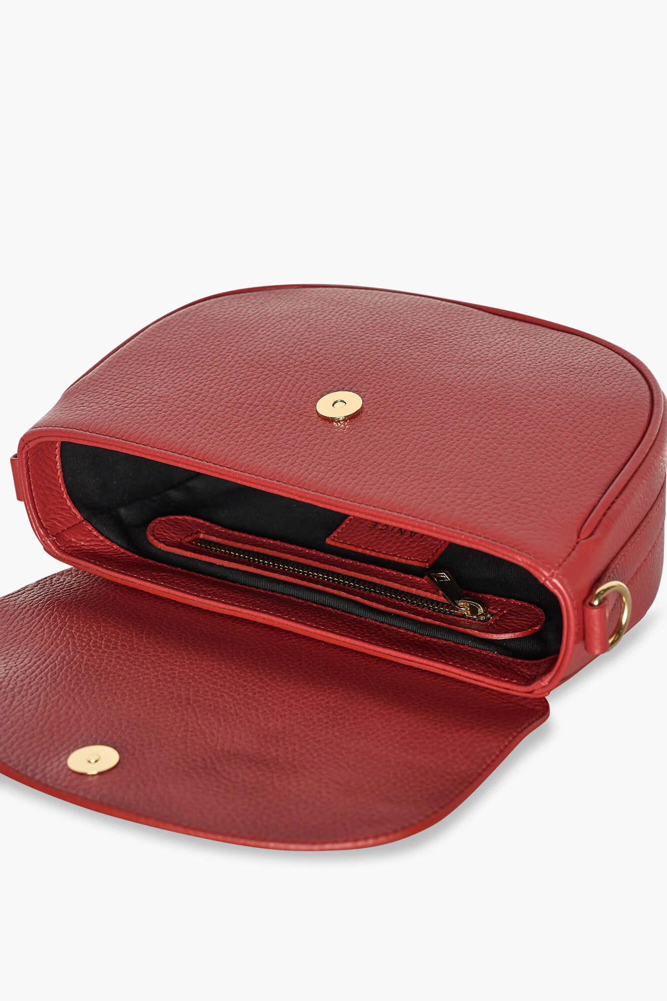 Leder-Umhängetasche für Damen Tayler Rot