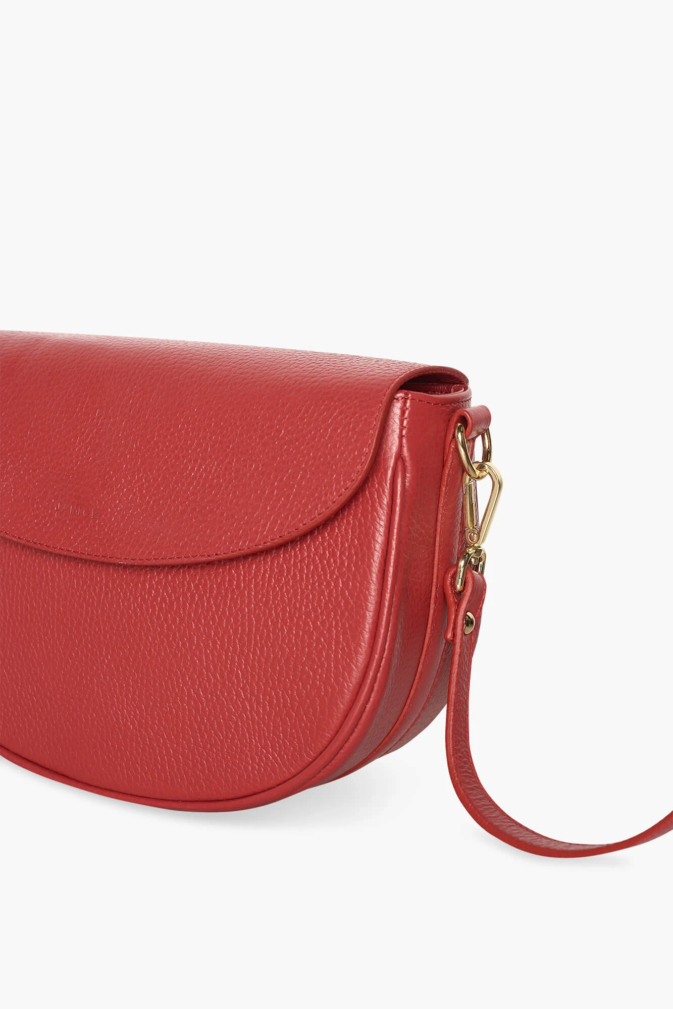 Leder-Umhängetasche für Damen Tayler Rot