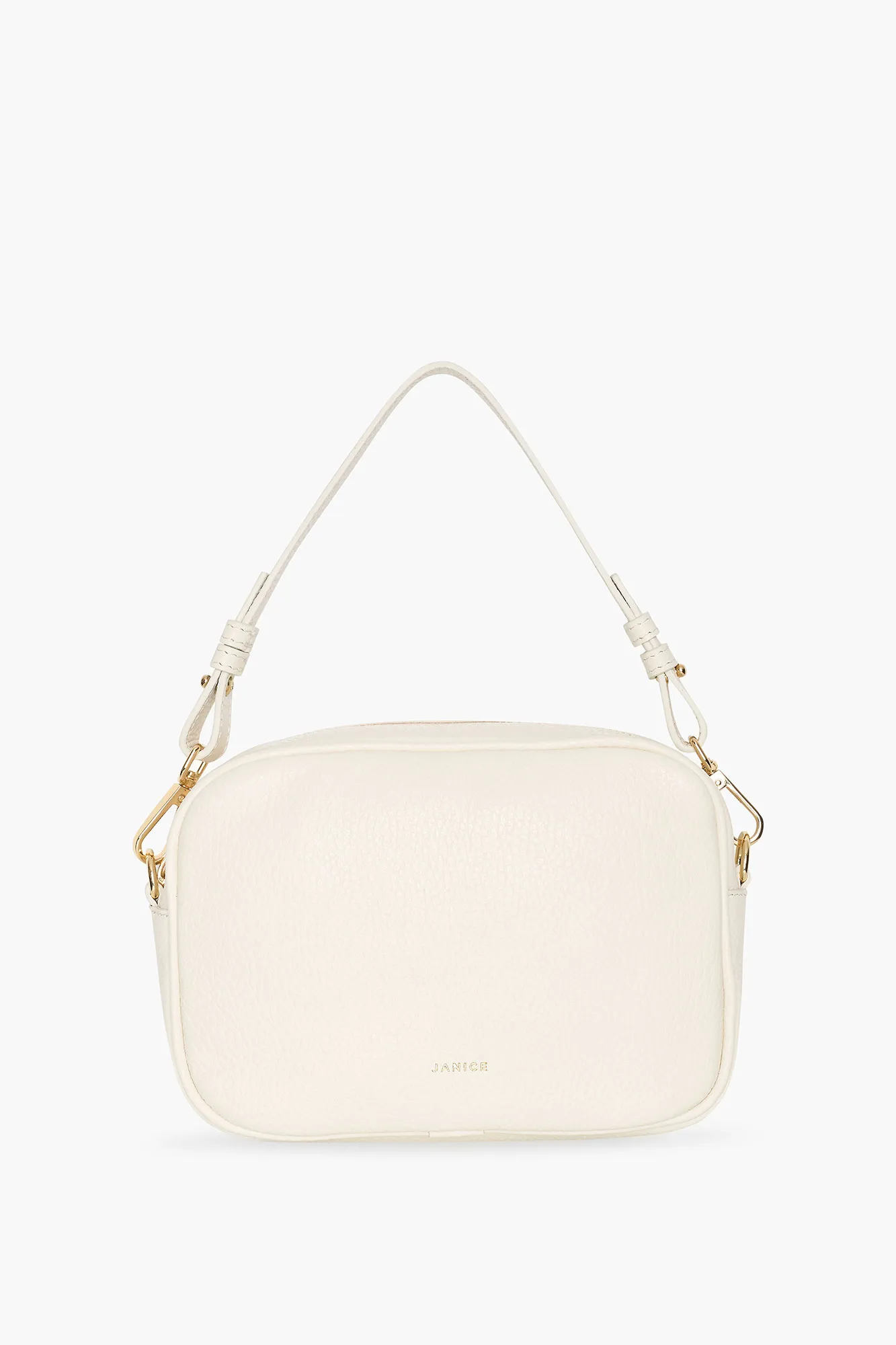 Leren Crossbody Dames Bruce Off-white