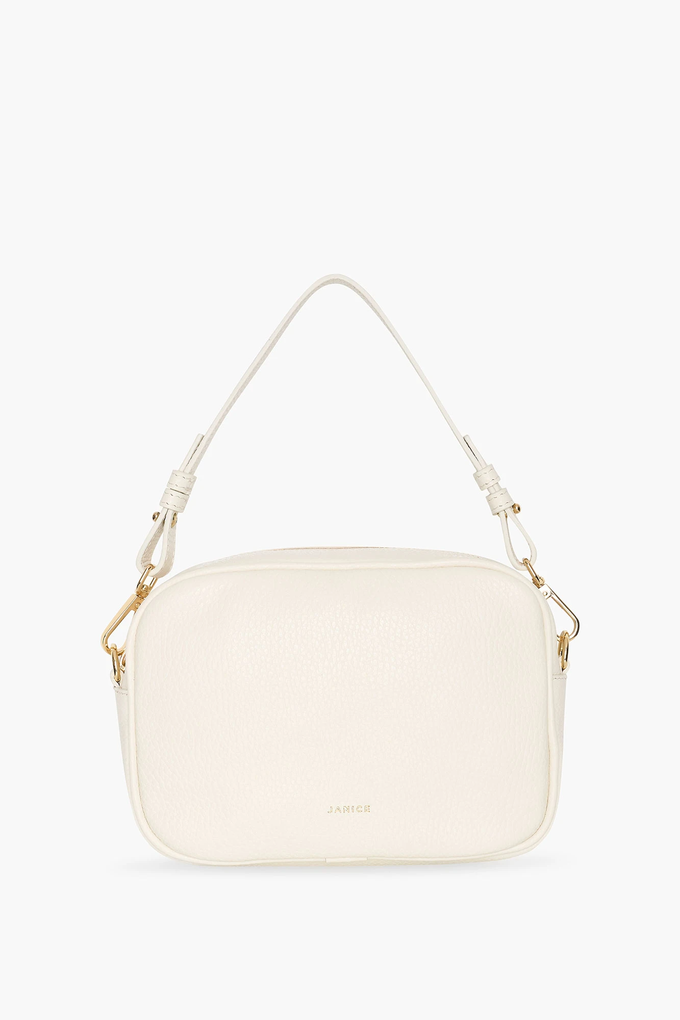 Leren Crossbody Dames Bruce Off-white