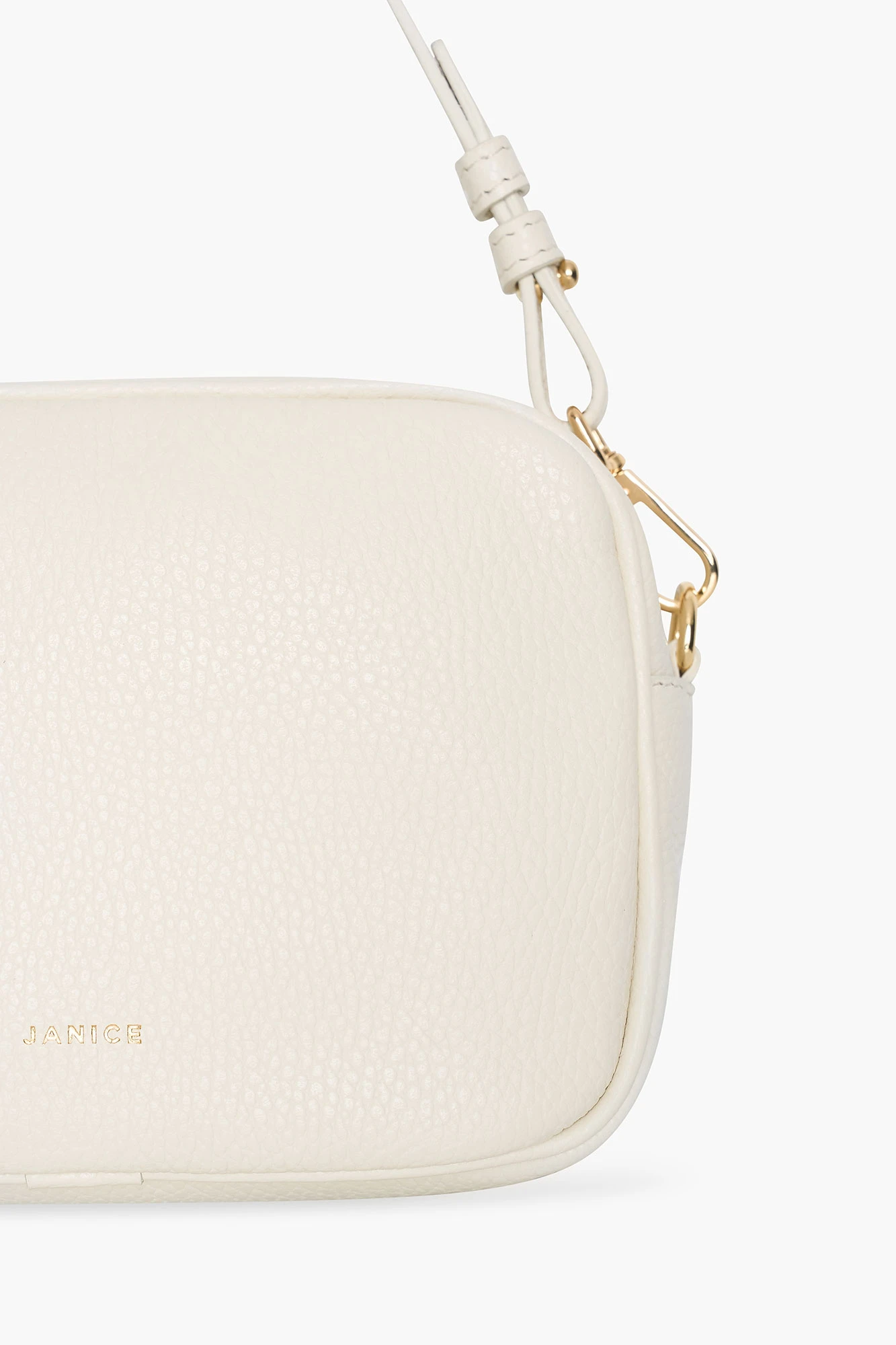 Leren Crossbody Dames Bruce Off-white