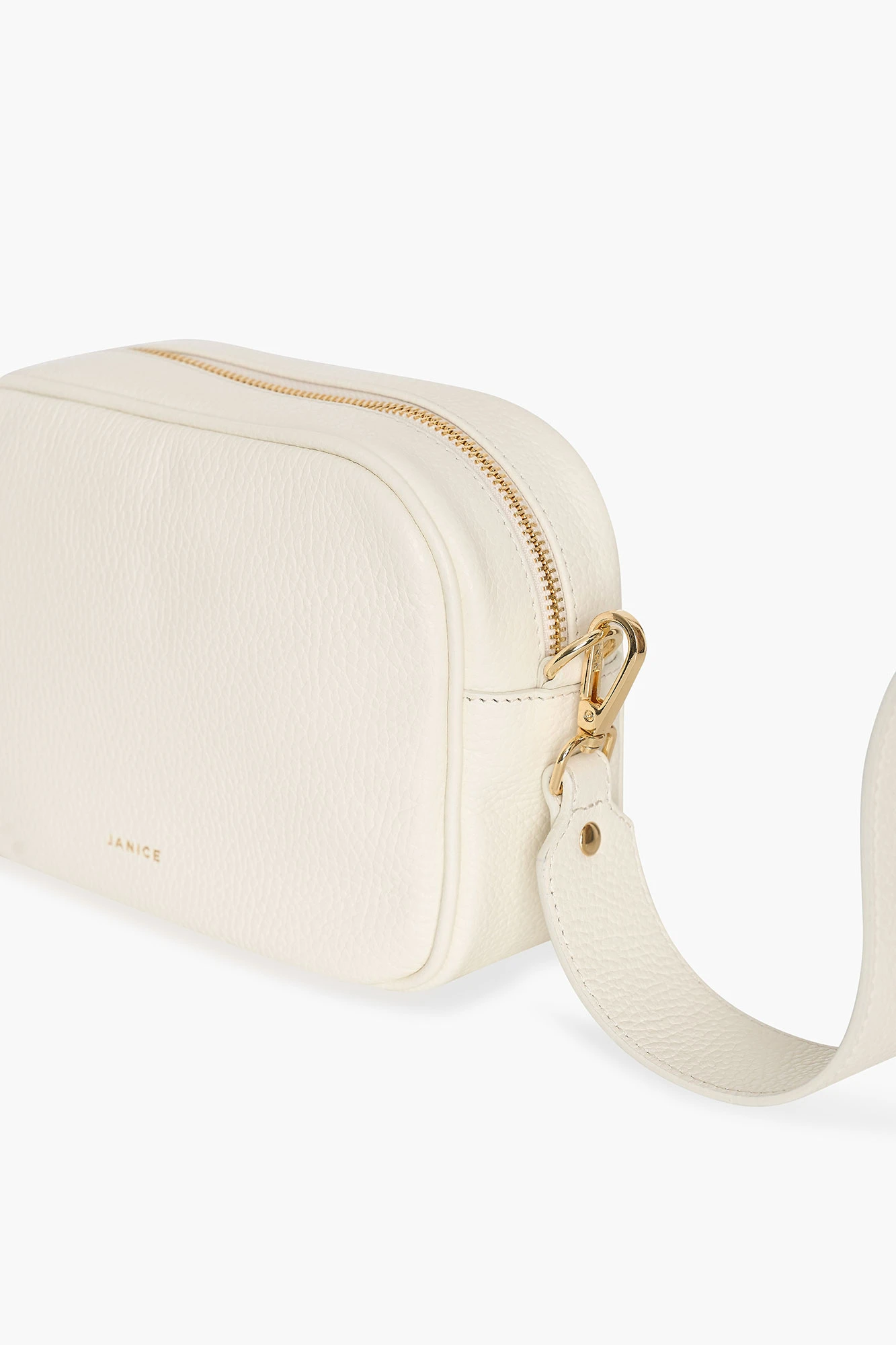 Leren Crossbody Dames Bruce Off-white