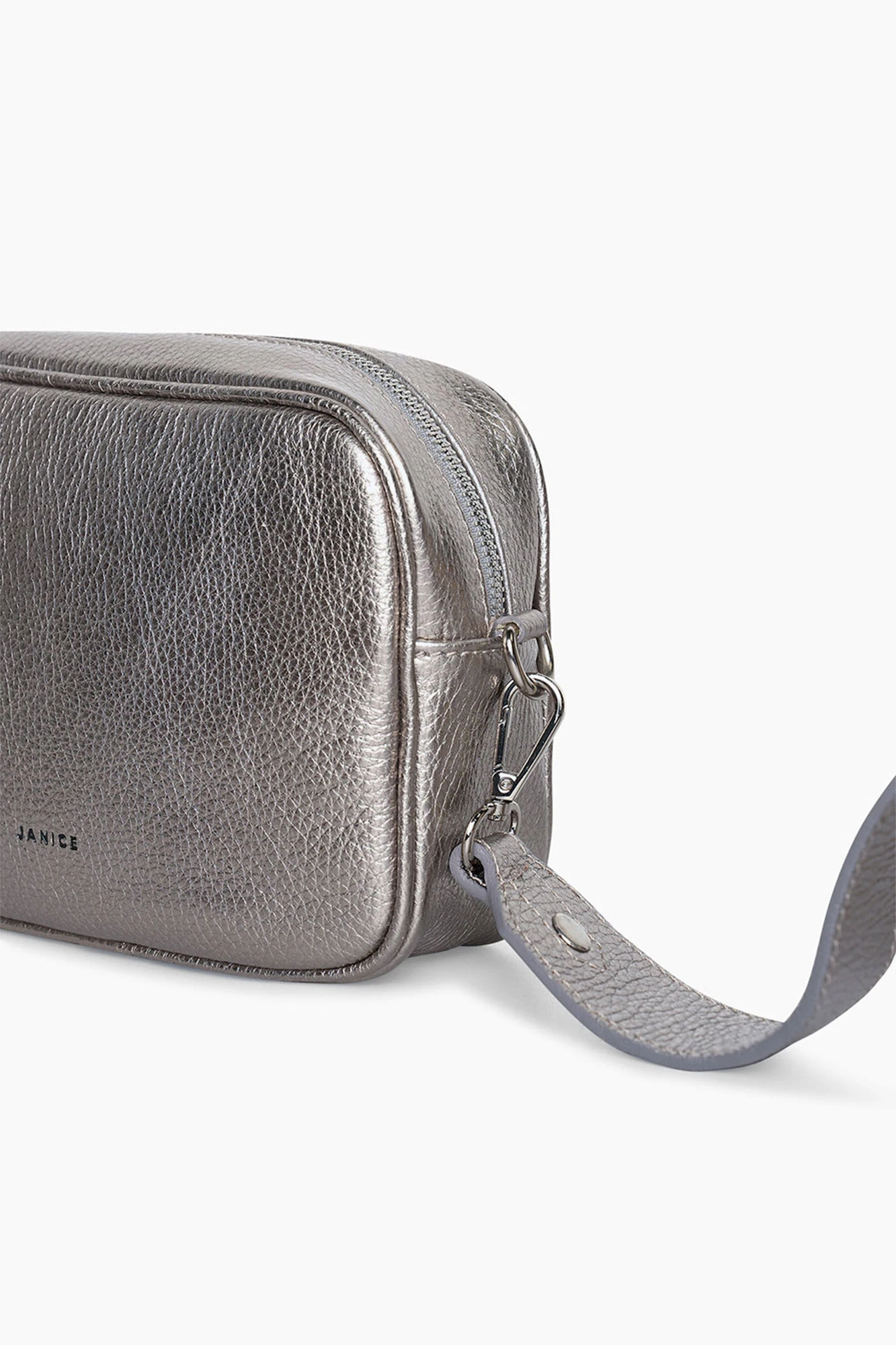 Leren Crossbody Dames Bruce Gun Metal