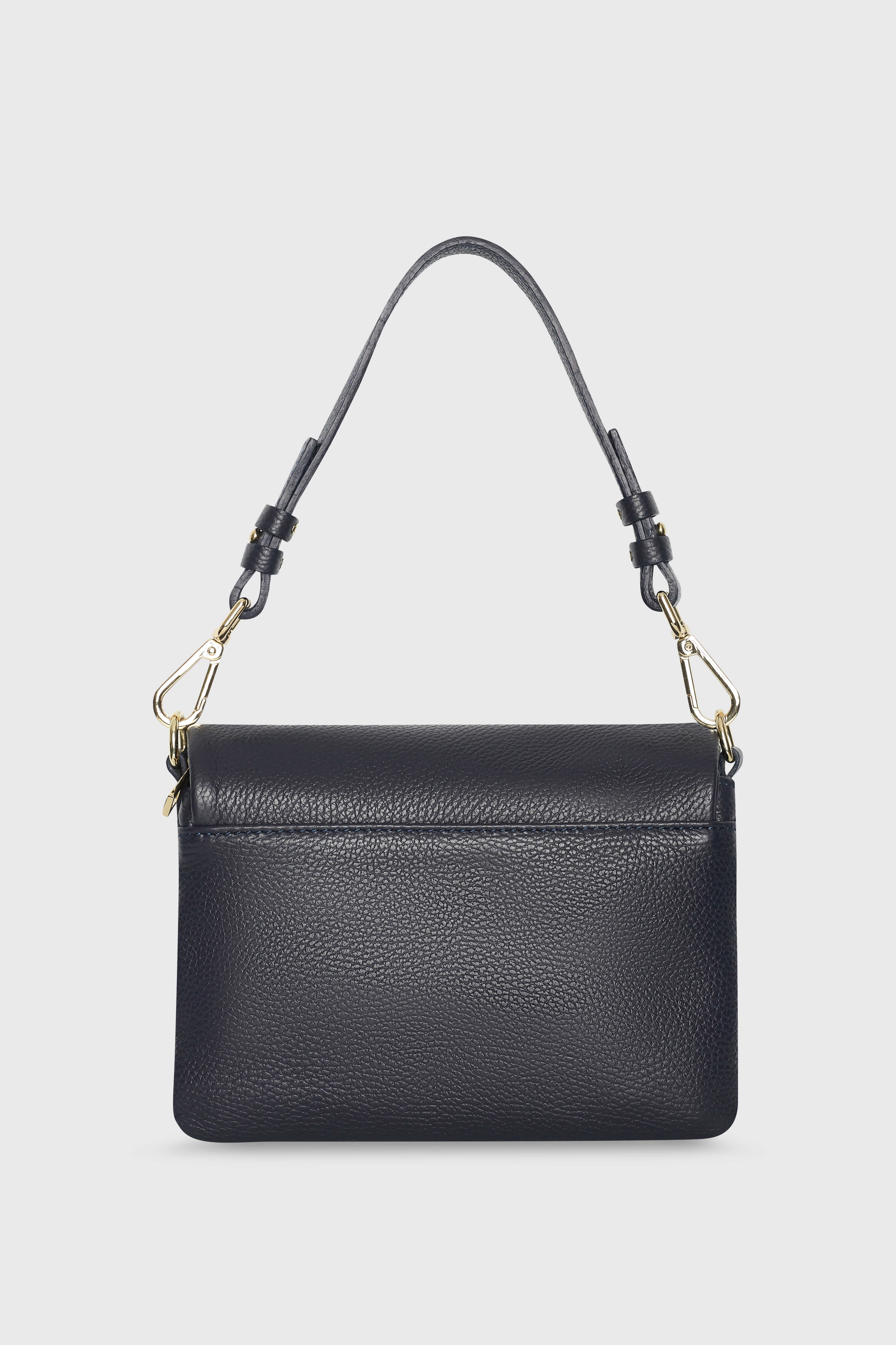 Skylar Navy Blue Leather Shoulder Bag for Women