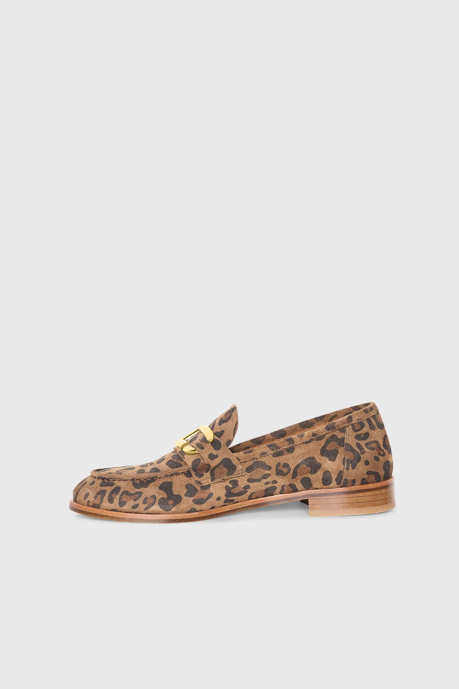 Boy Leopard Print Suede