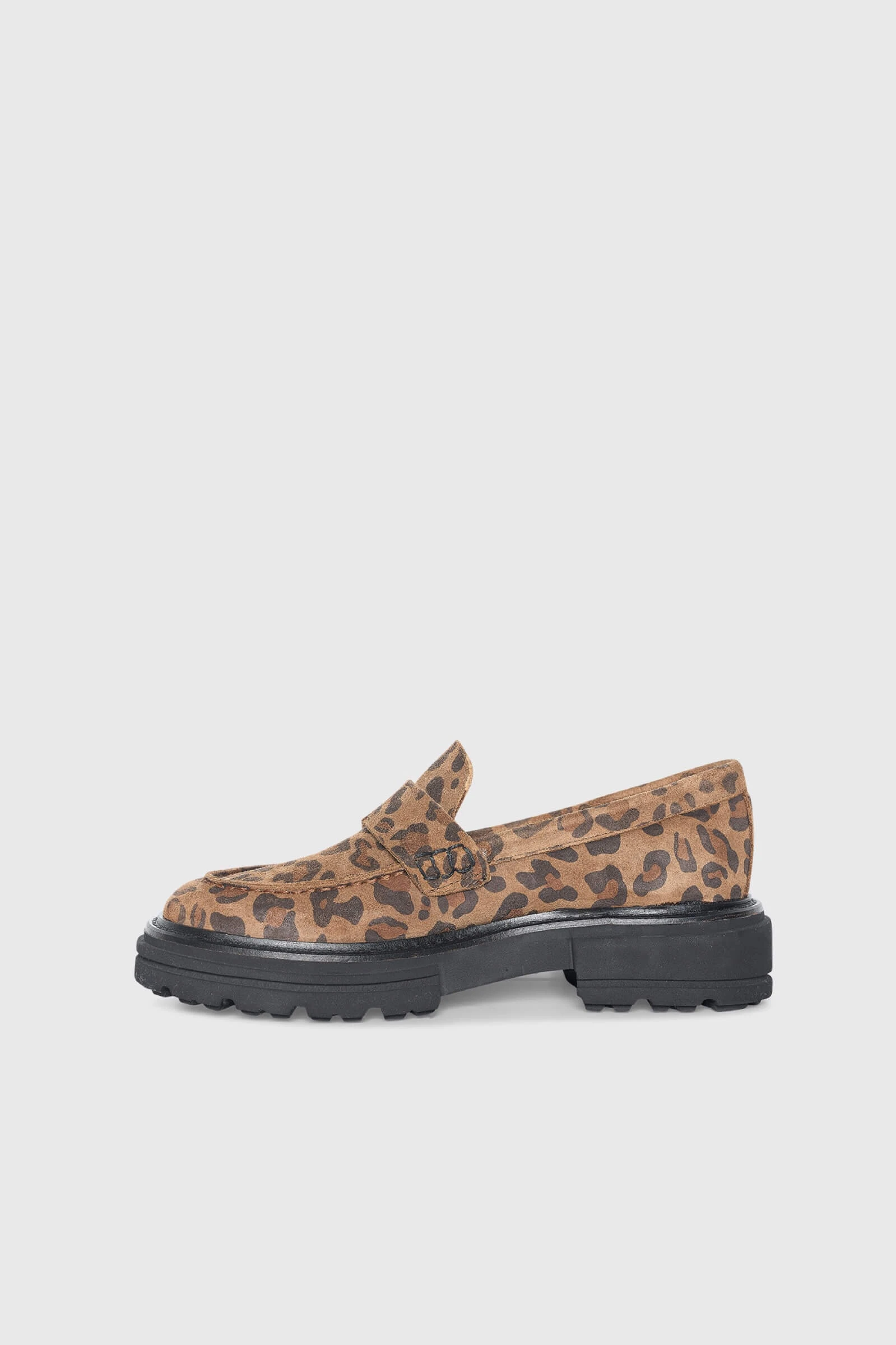 Devon Leopard-Print Suede