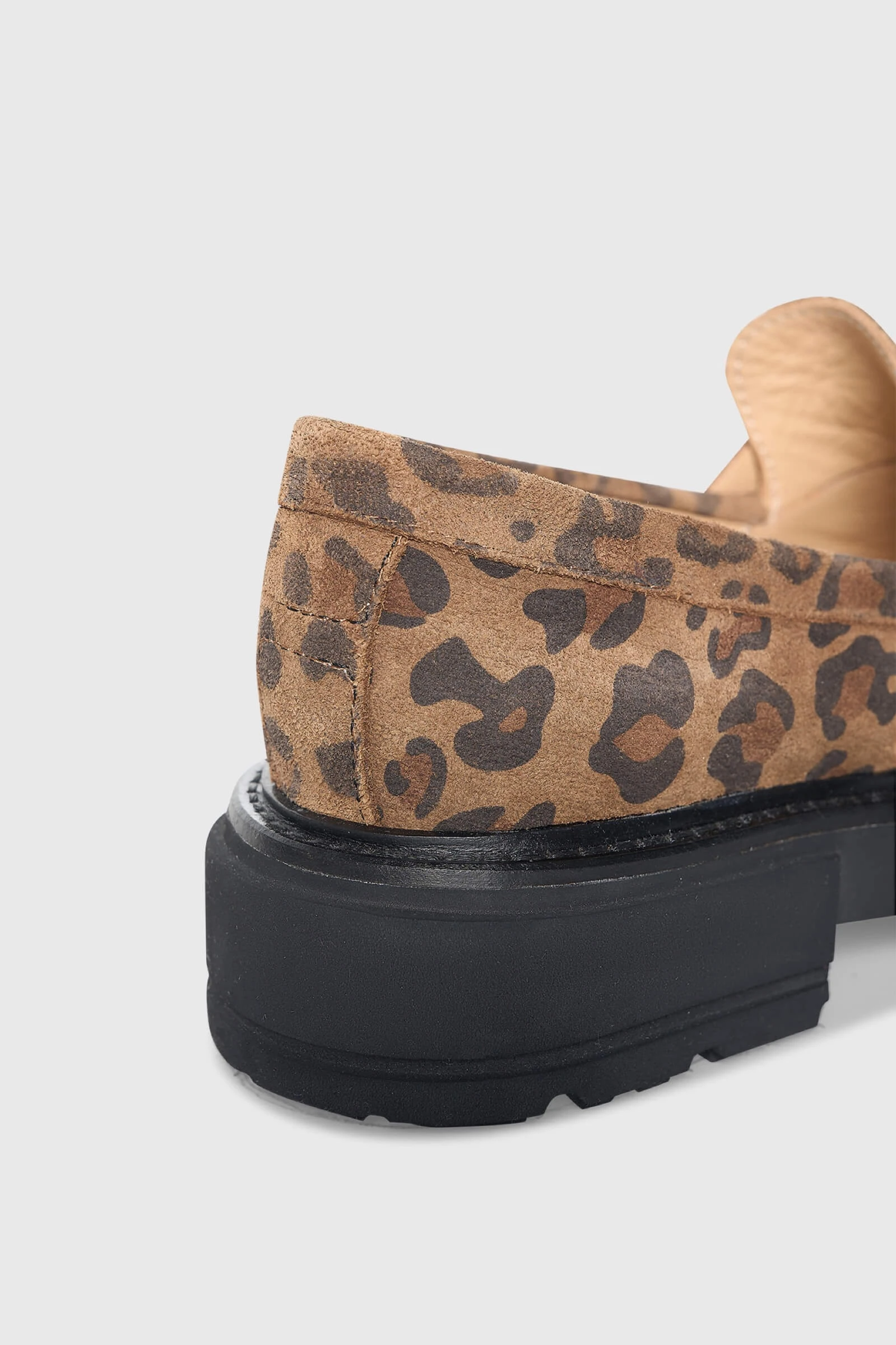 Devon Leopard-Print Suede