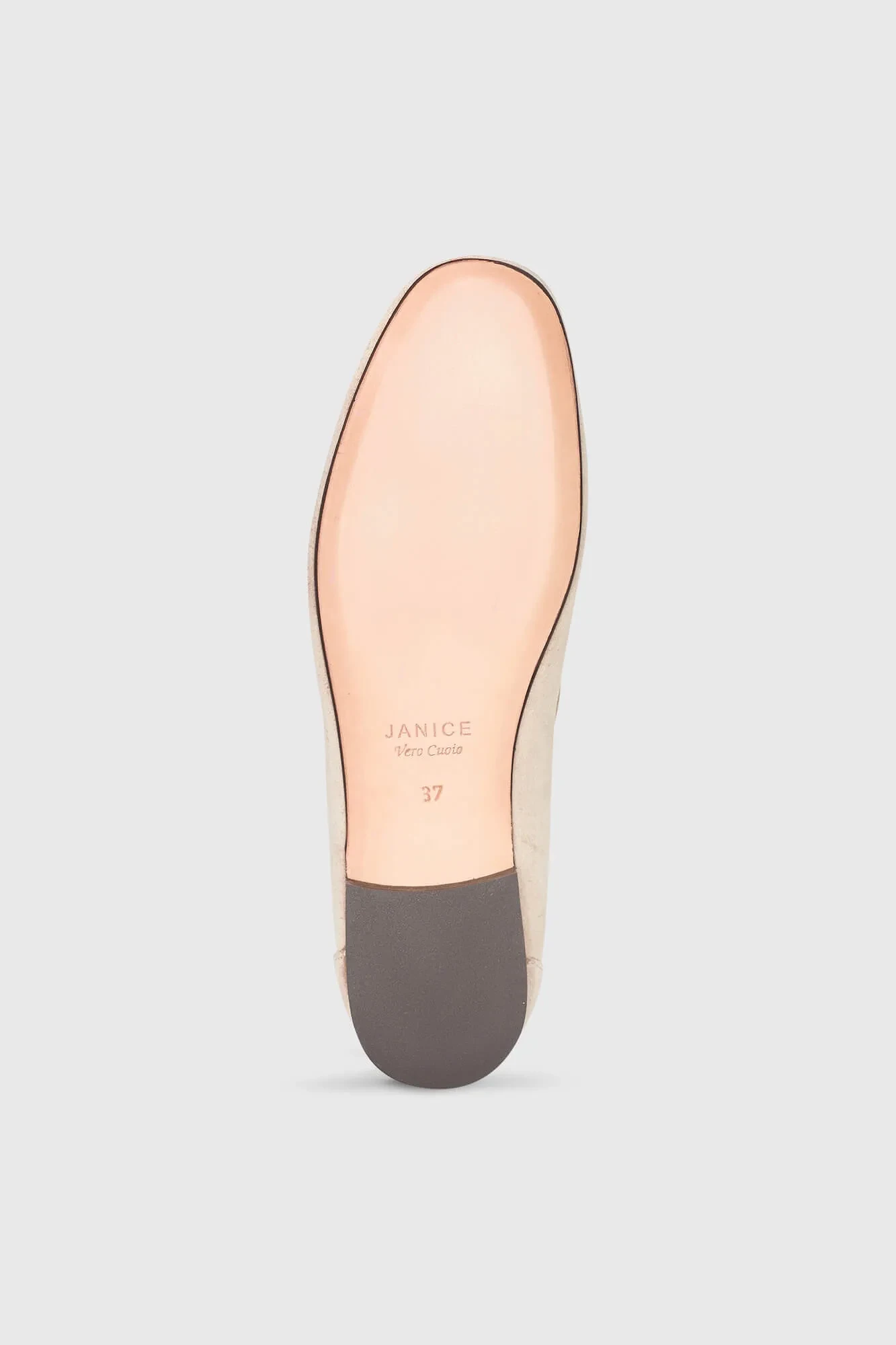 Loafer für Damen aus Wildleder, Modell Burt, Farbe Nude