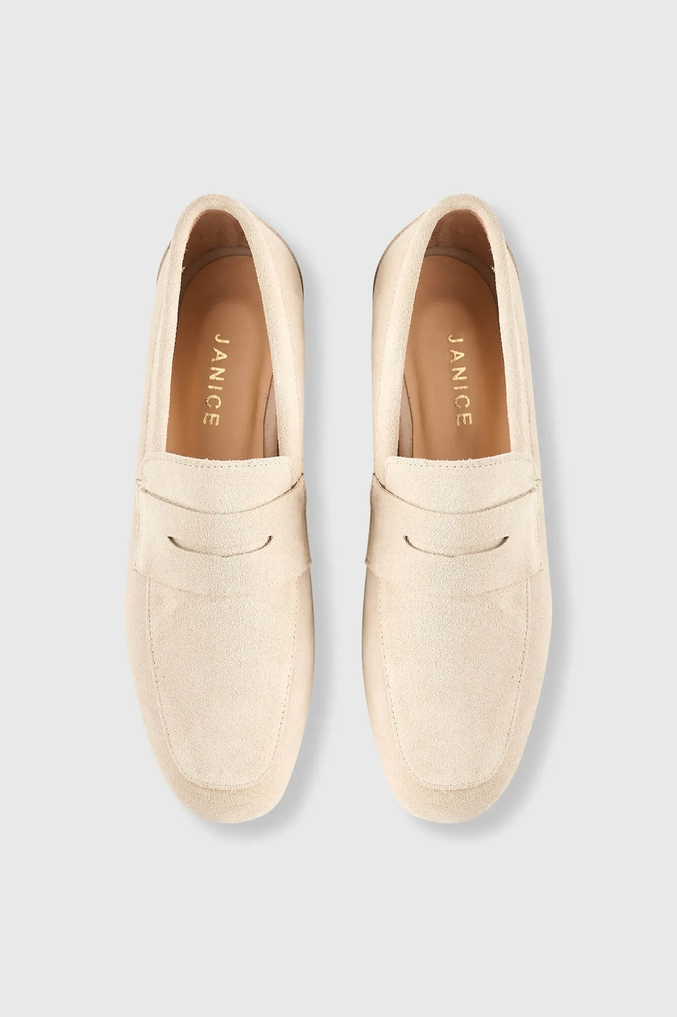 Loafers Dames Suede Burt Nude