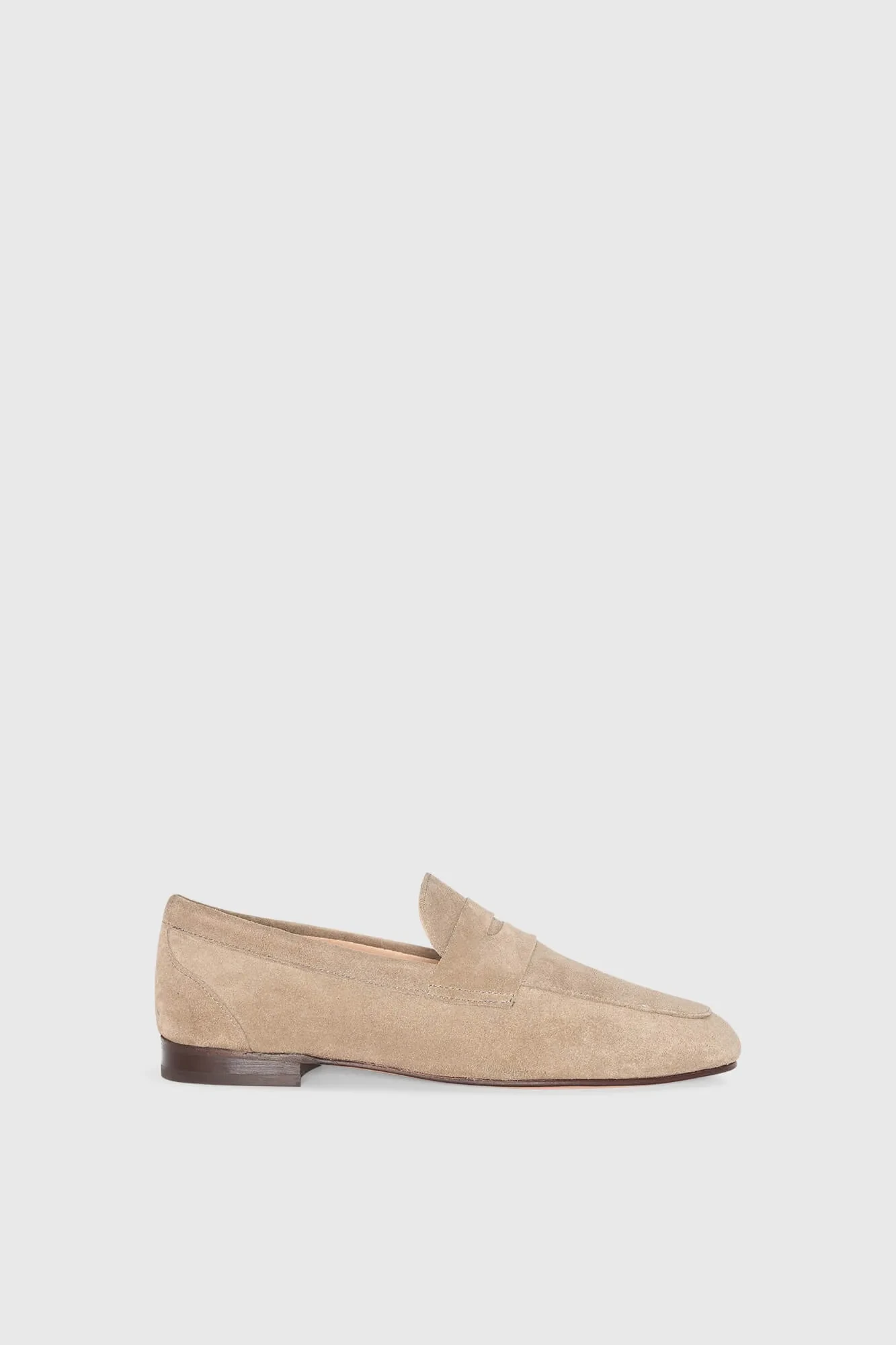Loafer für Damen aus Wildleder, Modell Burt, Farbe Taupe