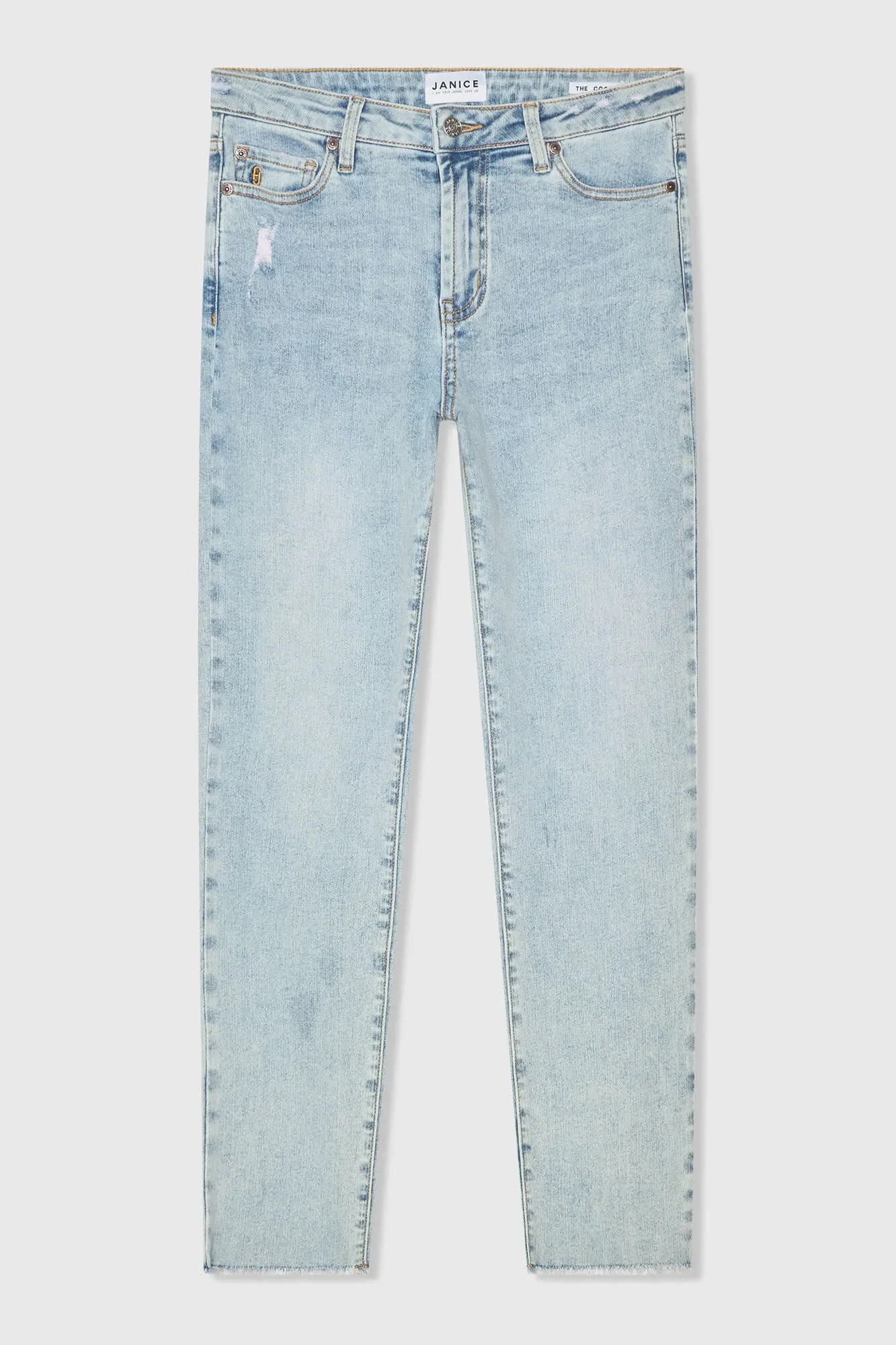 Mom-Jeans für Damen, mittlere Leibhöhe, Stretch, Cooper-Blau, 565