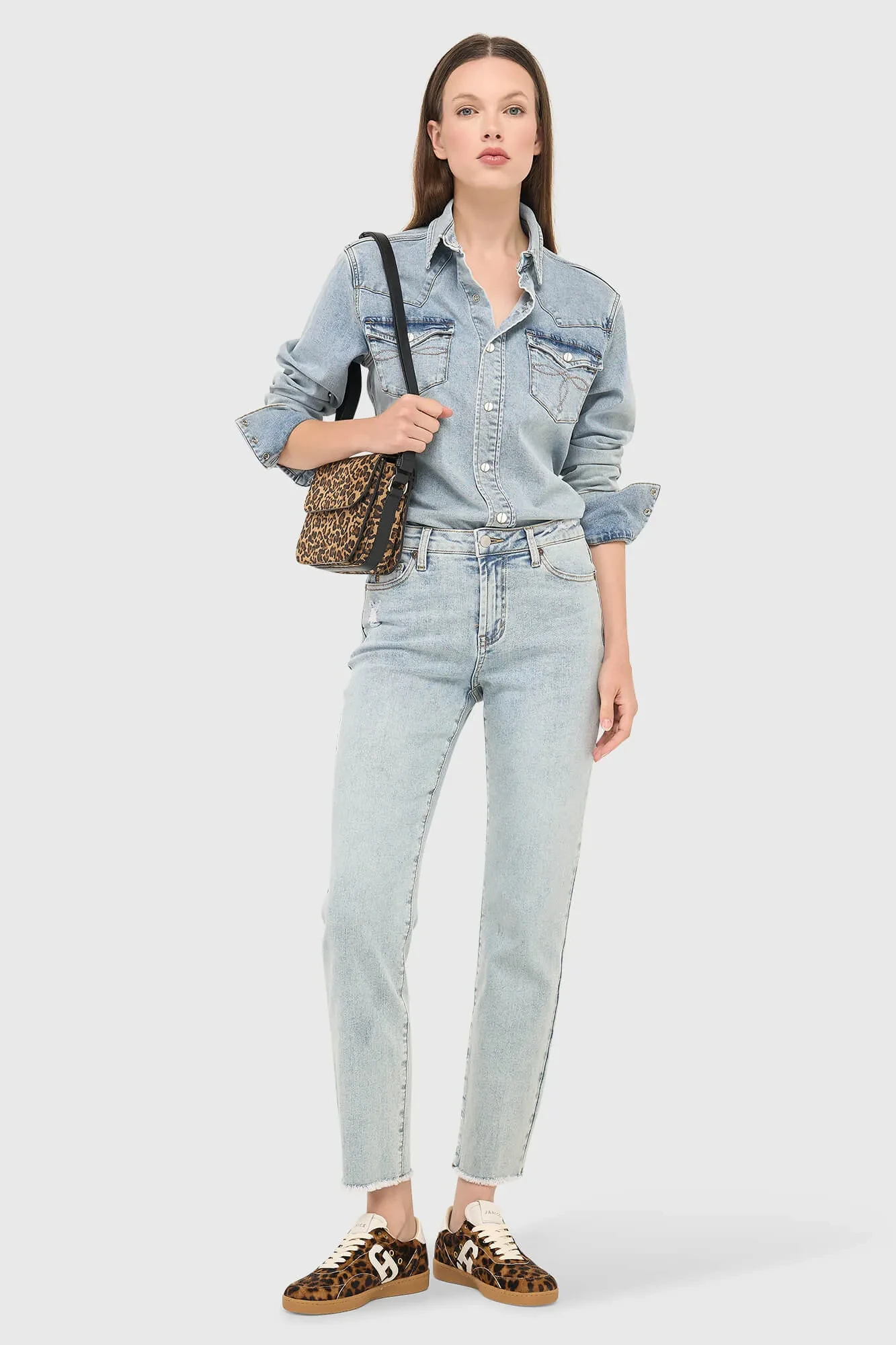 Women's Mom Jeans, Mid-Rise, Stretch, Cooper Blue, Size 565