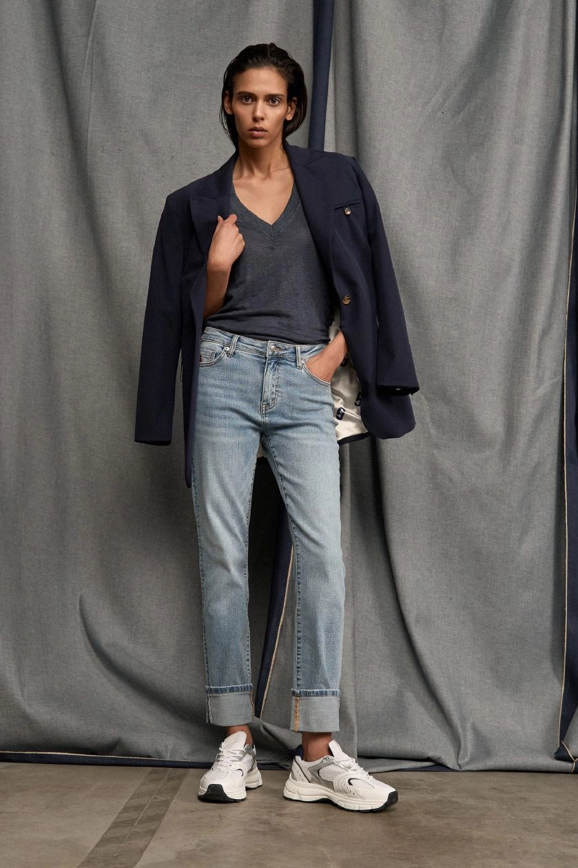 Mom jeans dames stylen