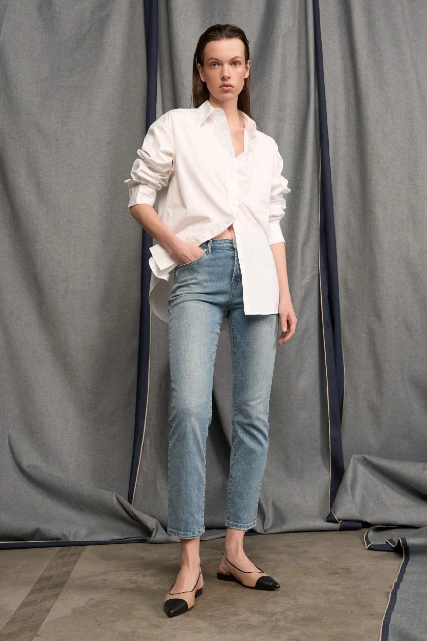 Mom jeans dames stylen