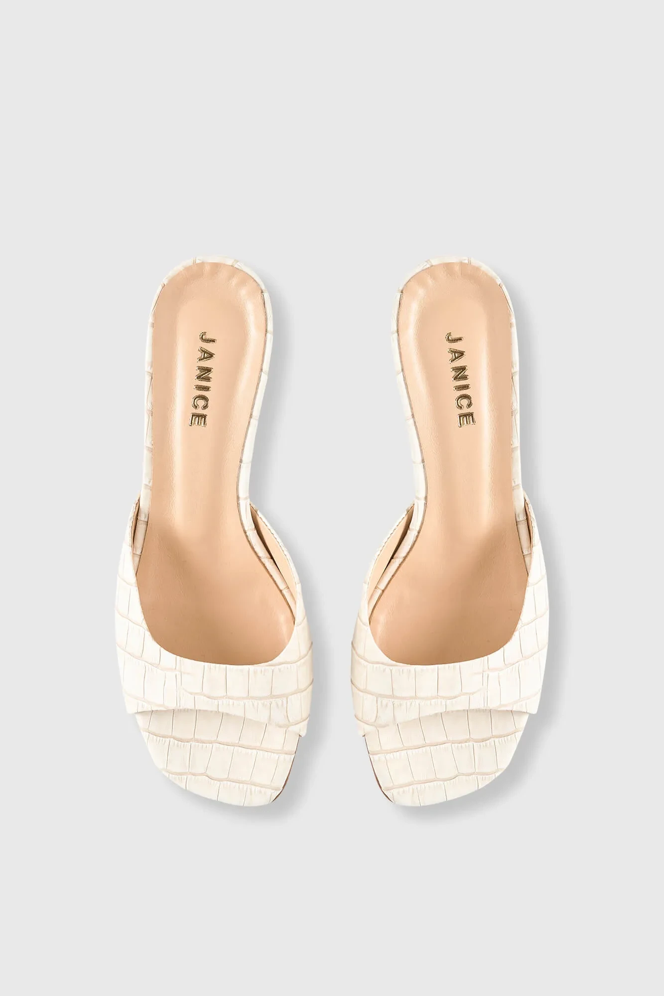 Muiltjes Dames Leer Crew Off White