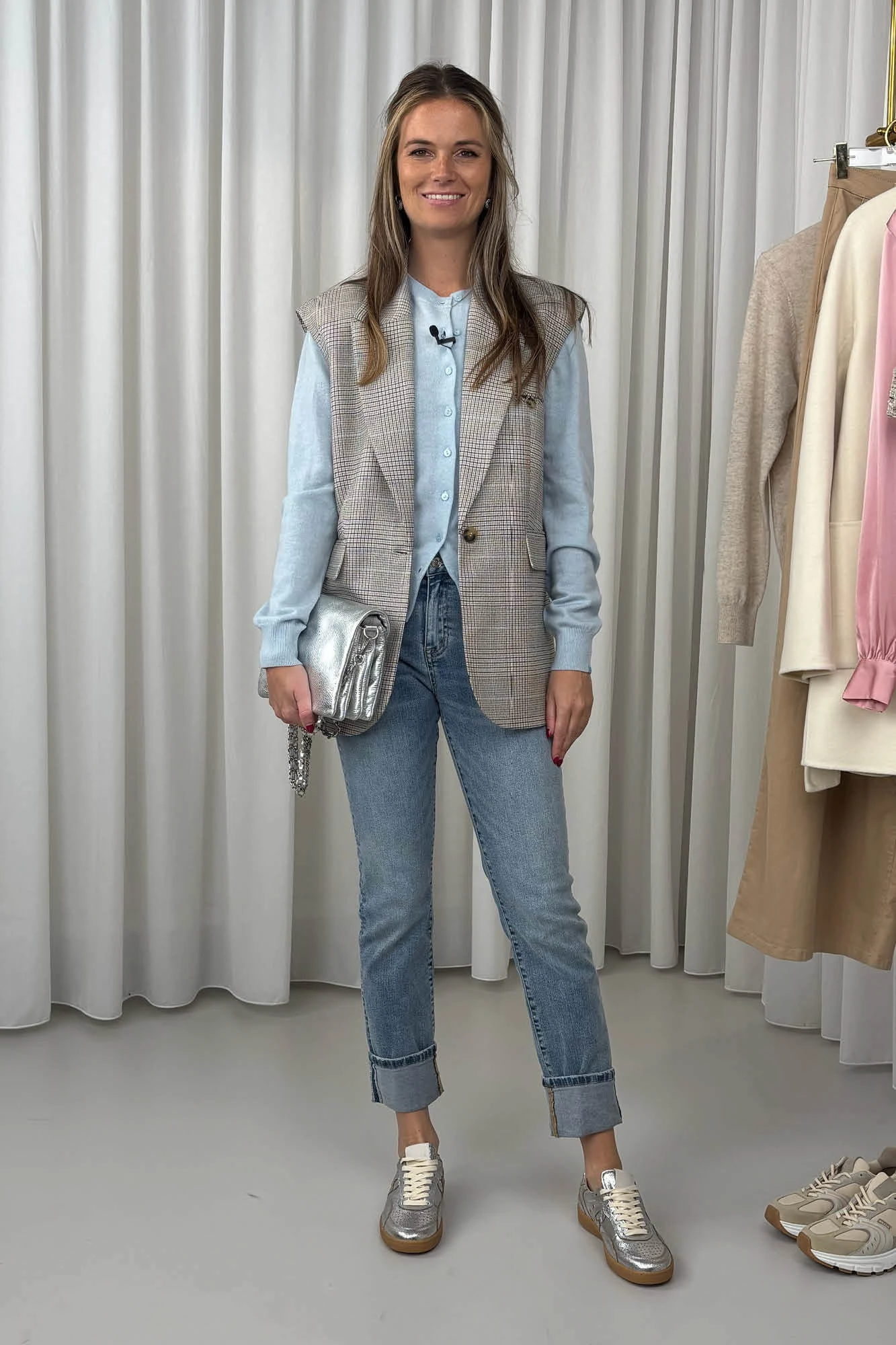 Outfit met blauw