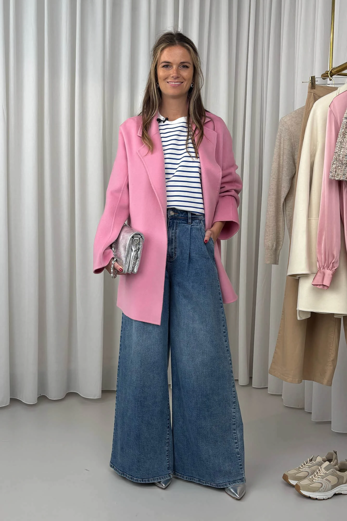 Outfit met roze