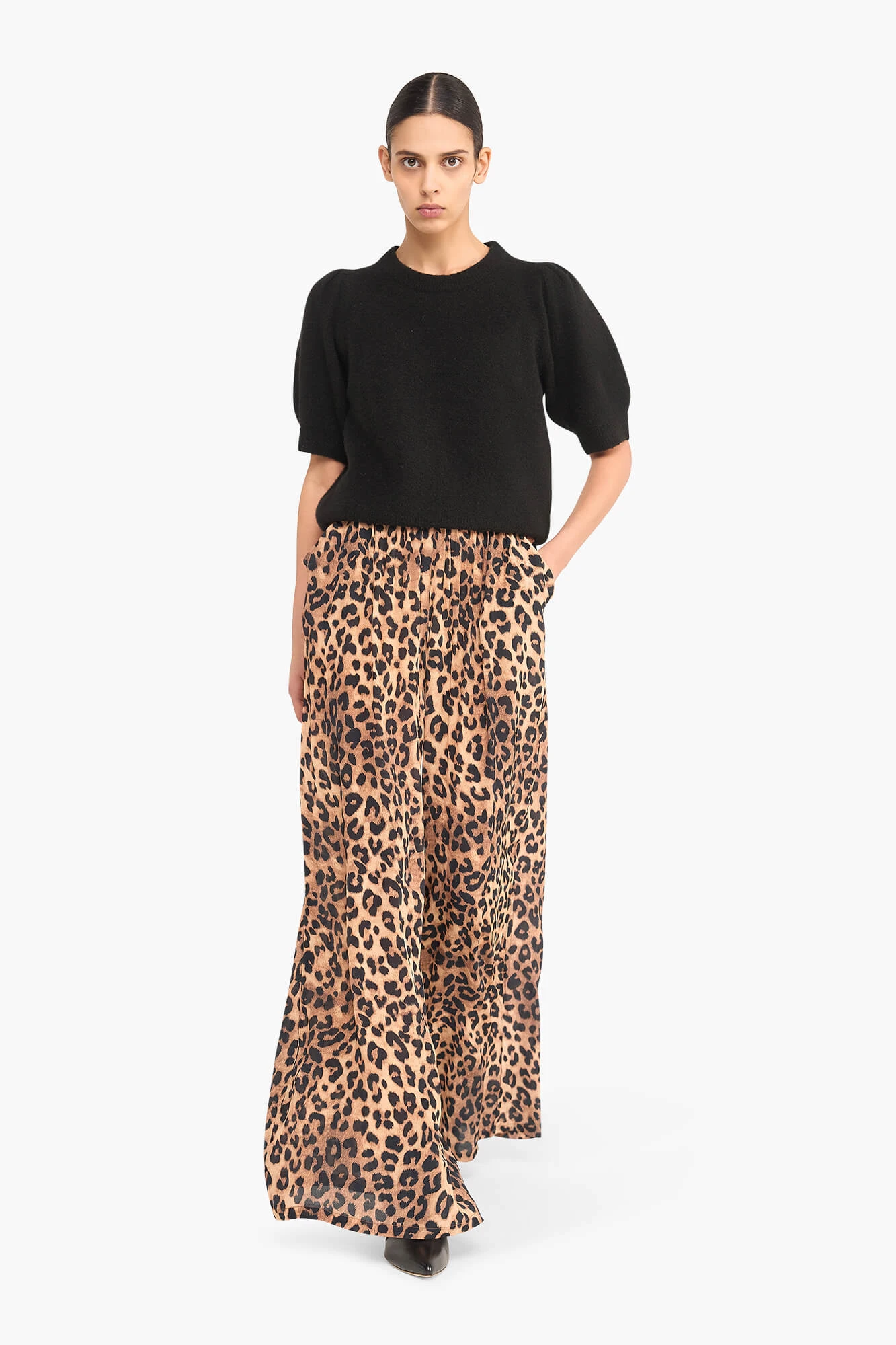 Panterprint Broek Wijde Pijp Ringo