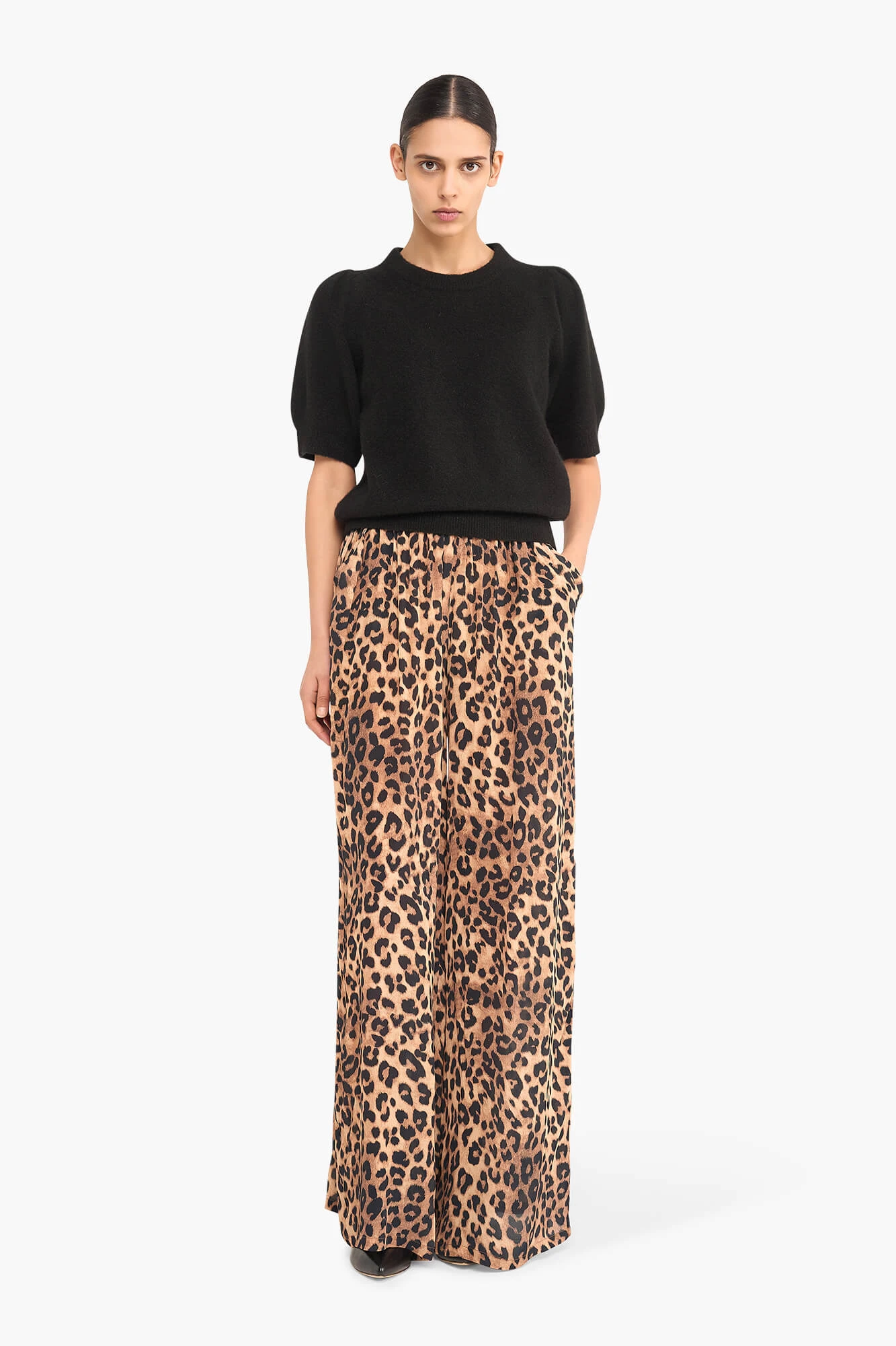 Panterprint Broek Wijde Pijp Ringo