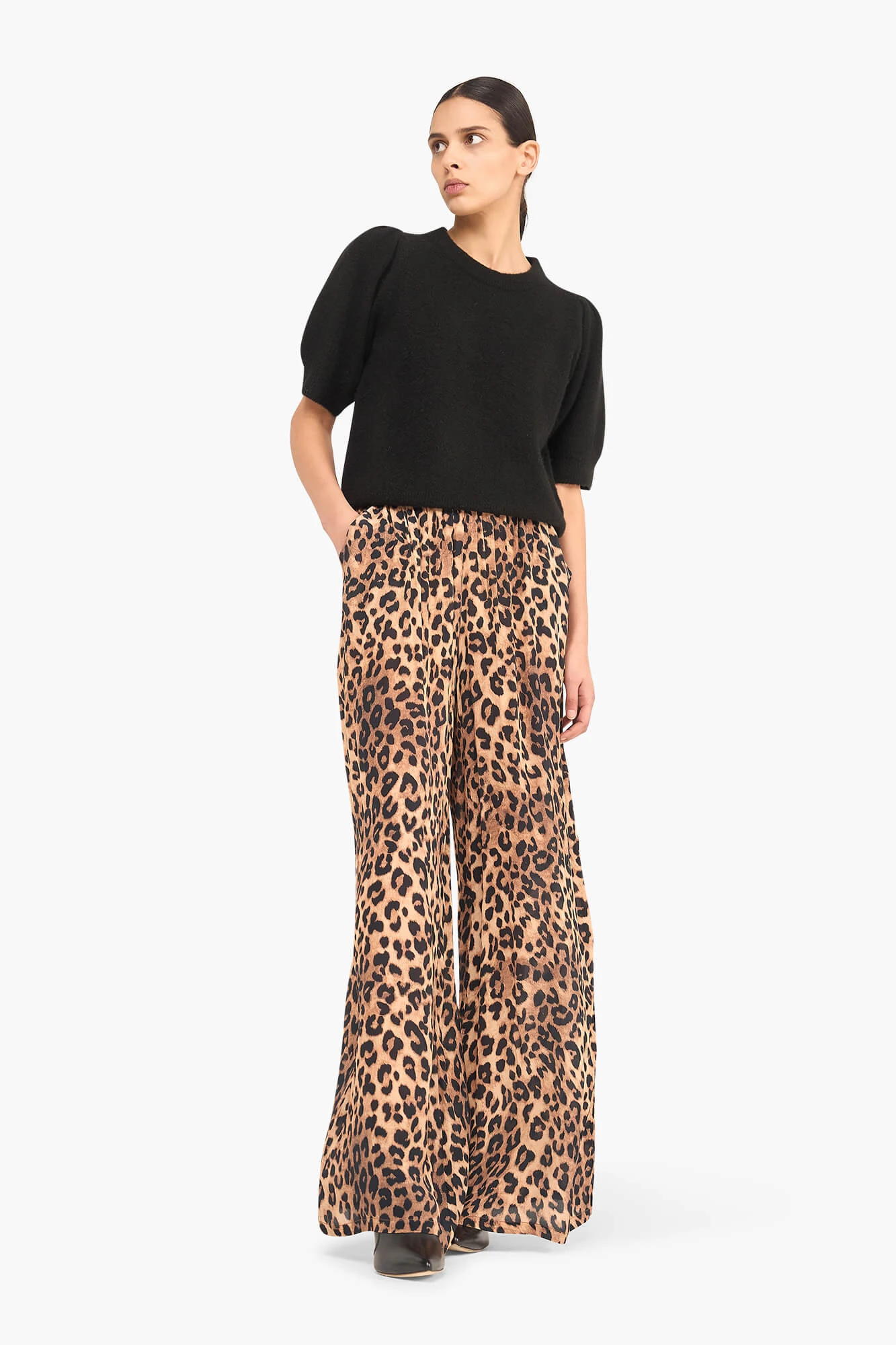 Panterprint Broek Wijde Pijp Ringo