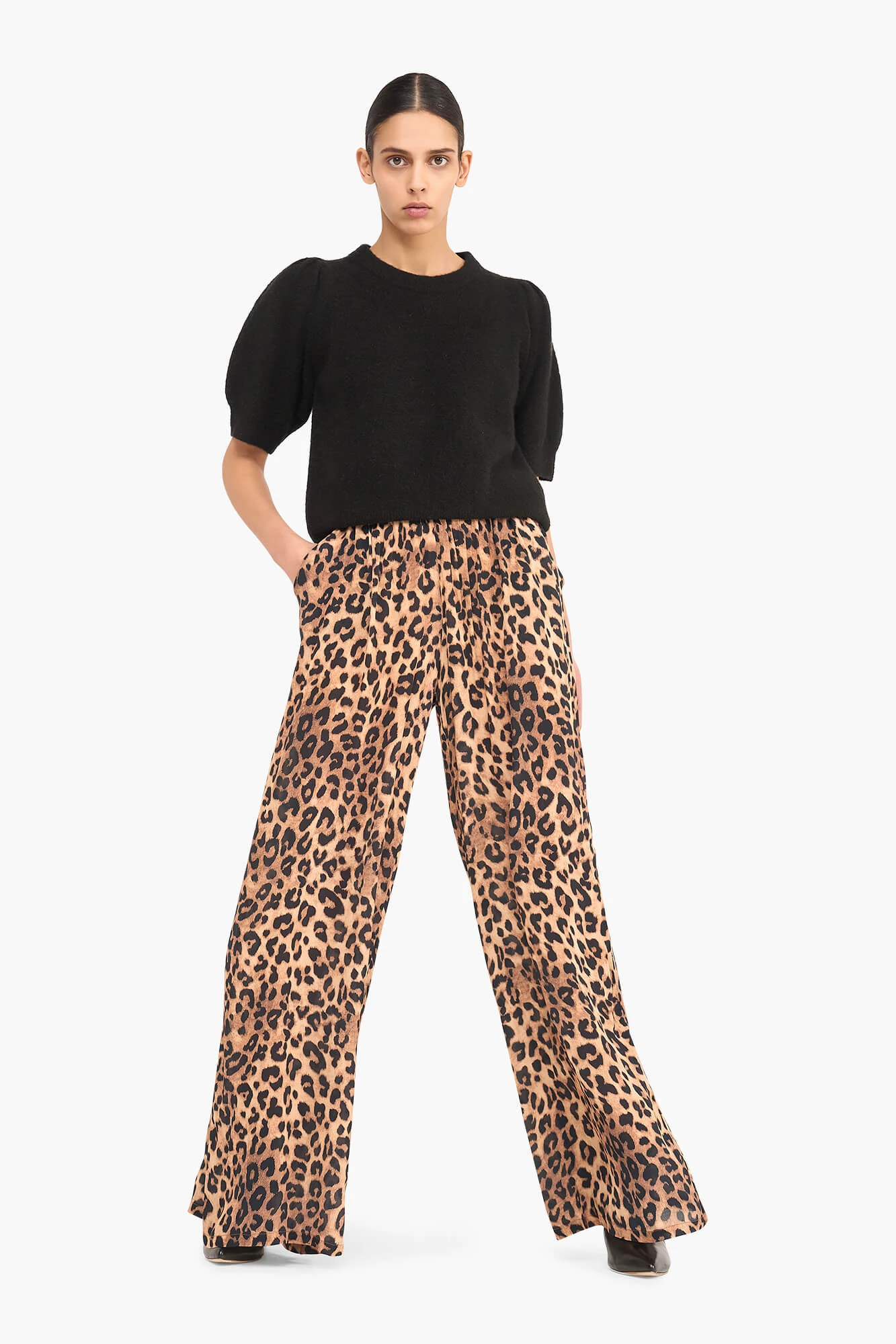 Panterprint Broek Wijde Pijp Ringo