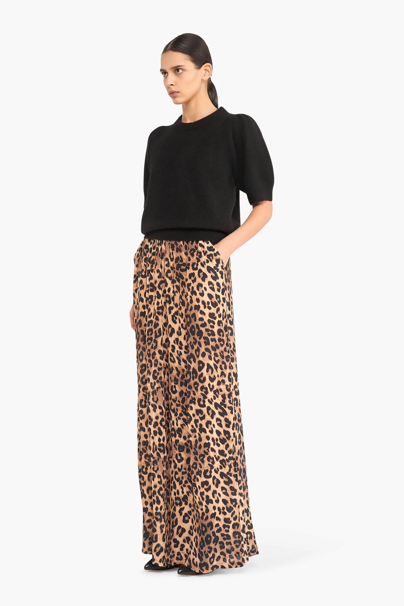 Panterprint Broek Wijde Pijp Ringo