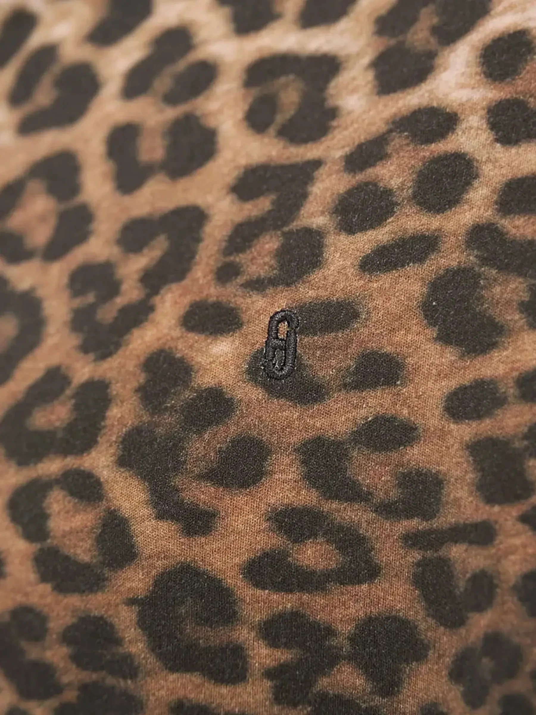 Women's Cotton Shirt with Leopard Print by Adam