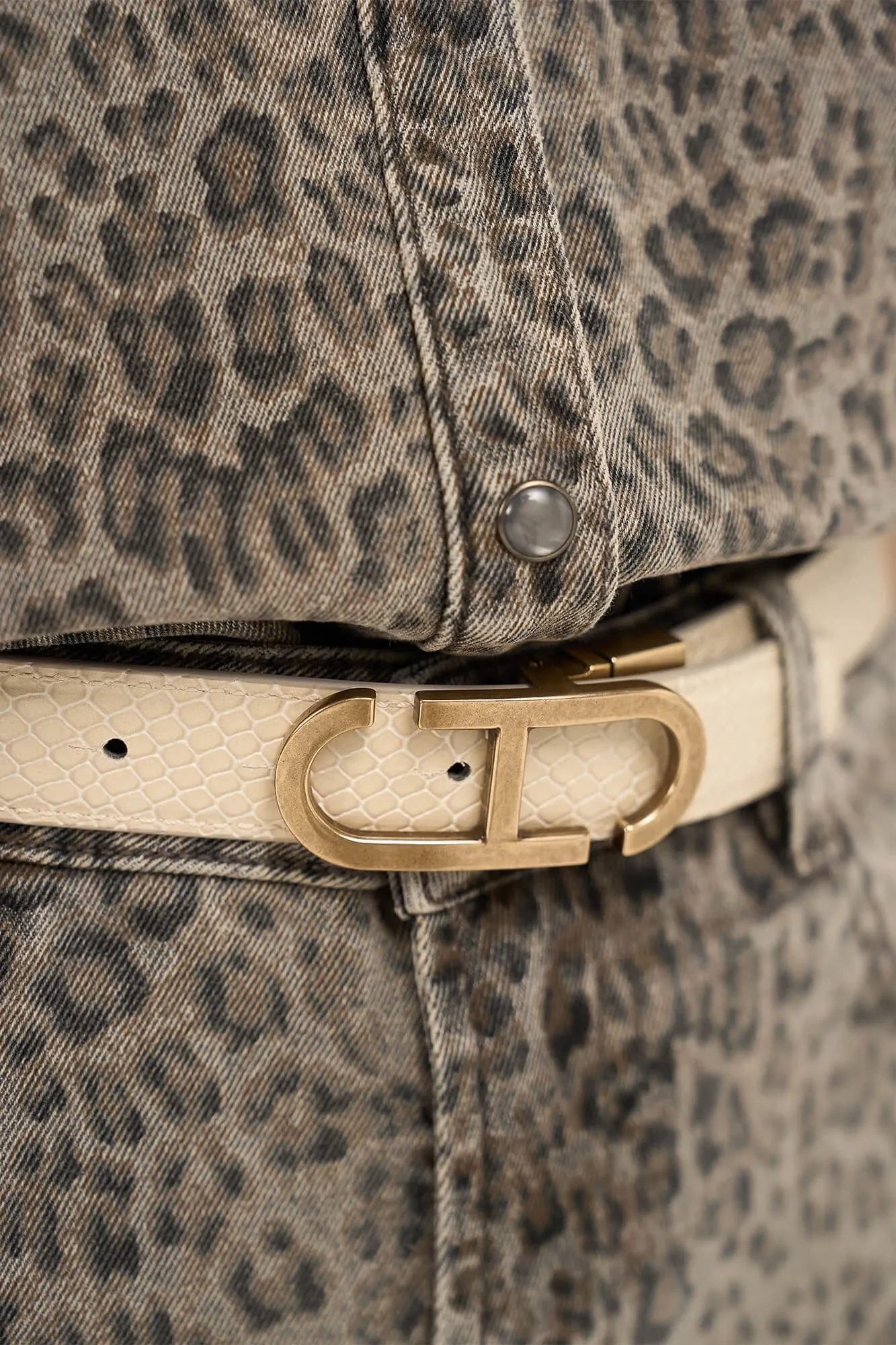 Women's Leopard-Print Straight-Leg High-Rise Jeans - Jason