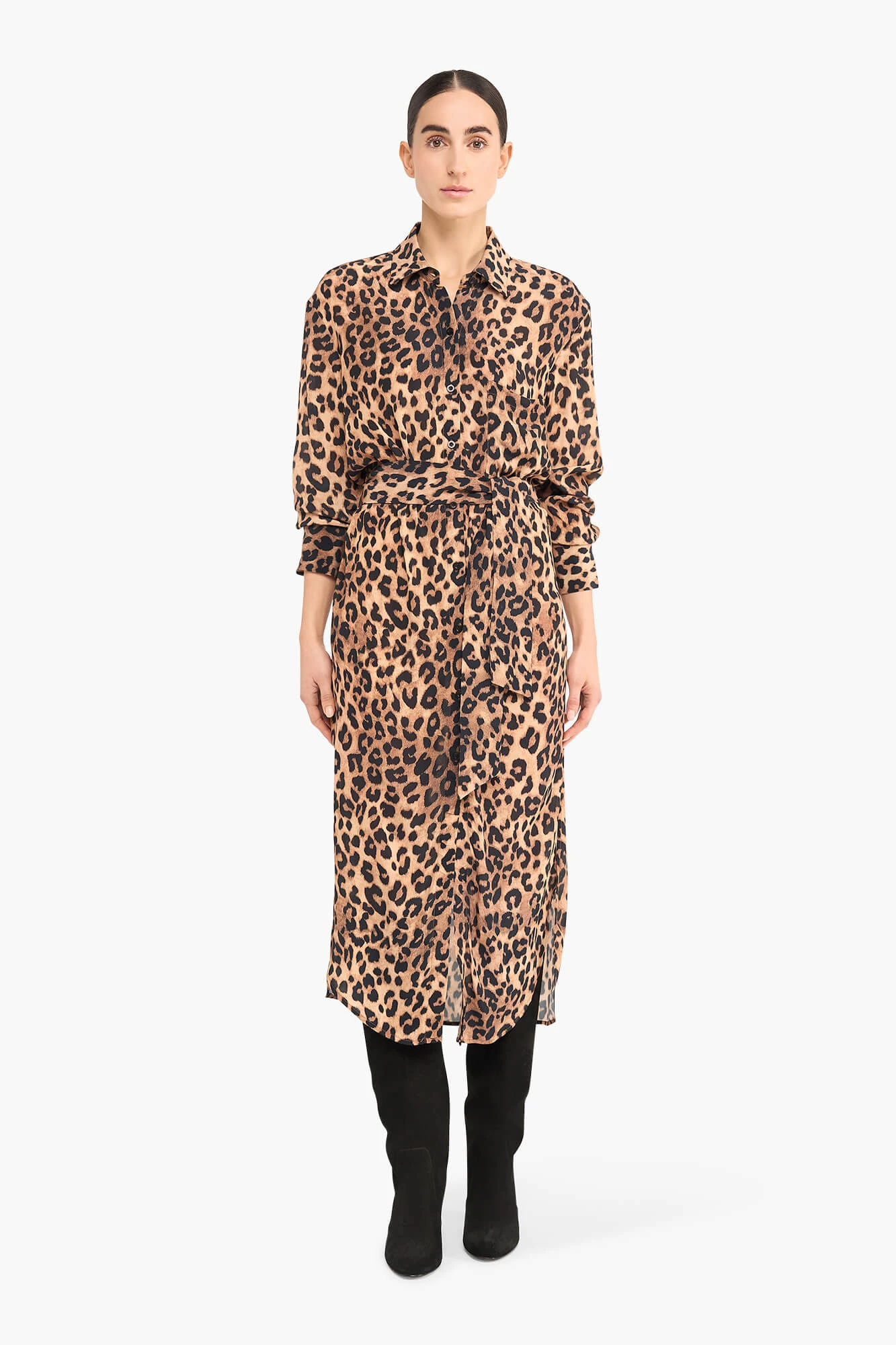 Panterprint Blouse Jurk Viscose Macky