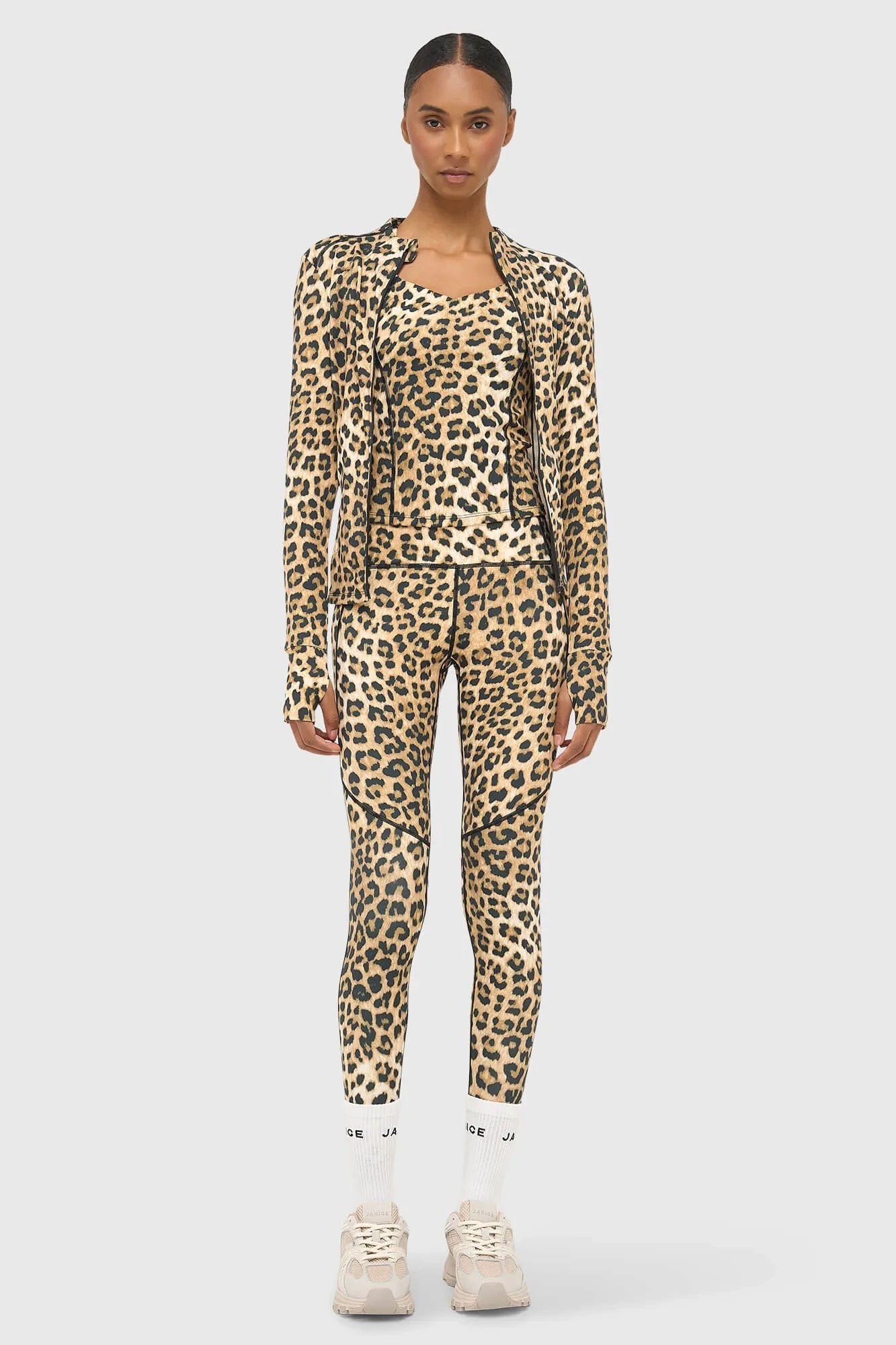 Leggings mit Leopardenmuster für Damen – Sportbekleidung Ye