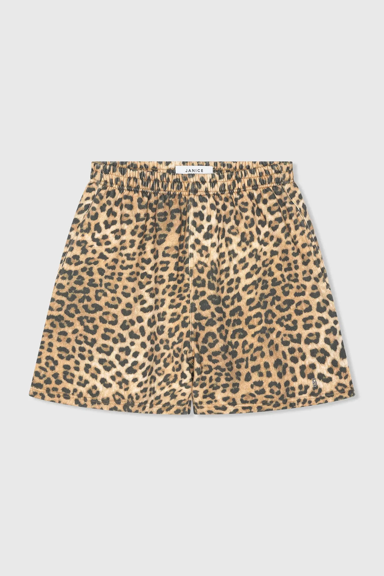 Shorts mit Leopardenmuster für Damen, mit Gummizug, Riott