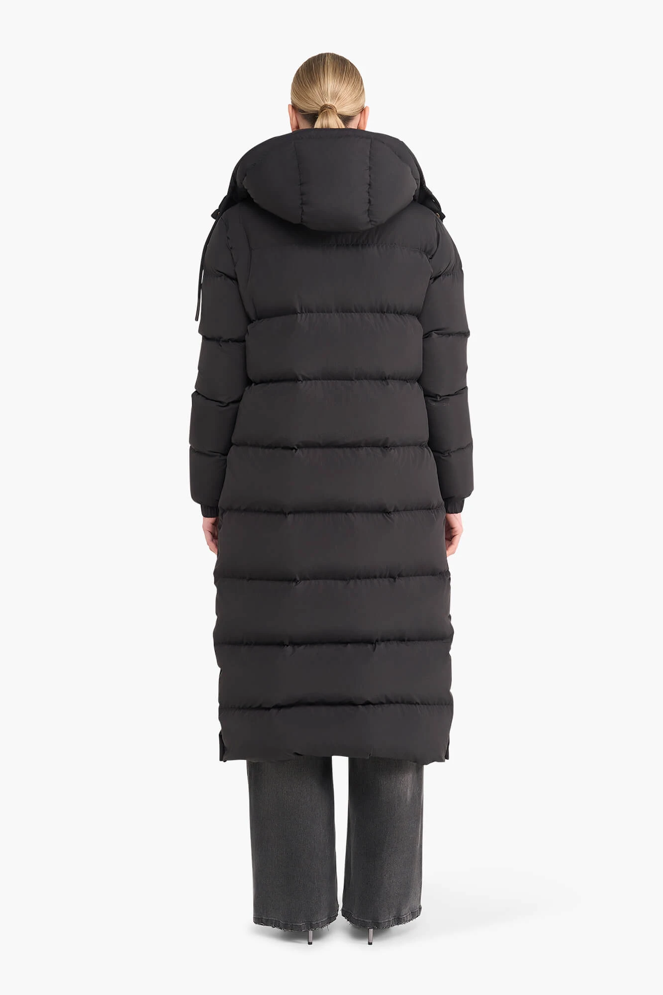 Puffer Jas Dames Lang Derrick Zwart