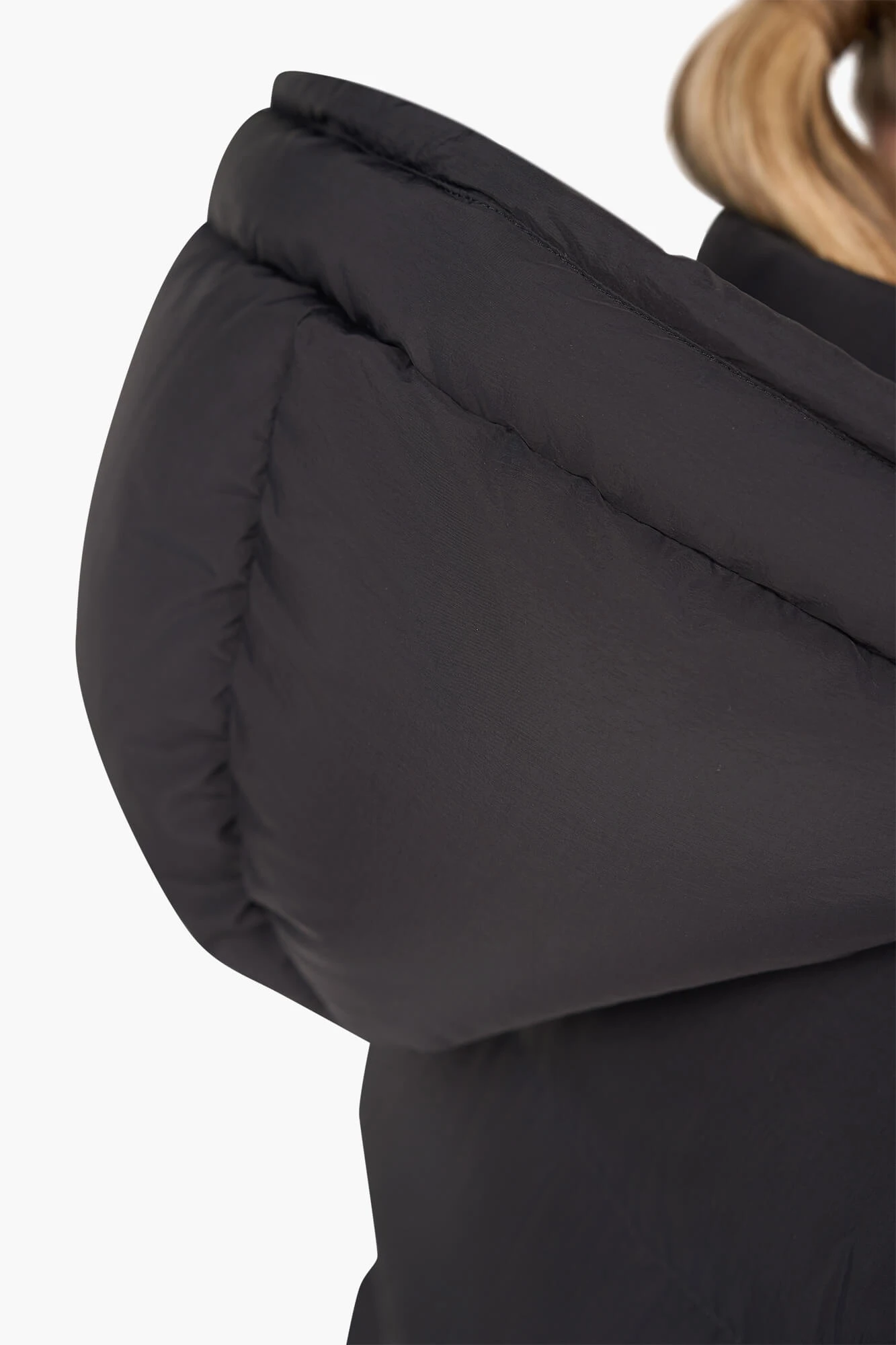 Puffer Jas Dames Lang Derrick Zwart