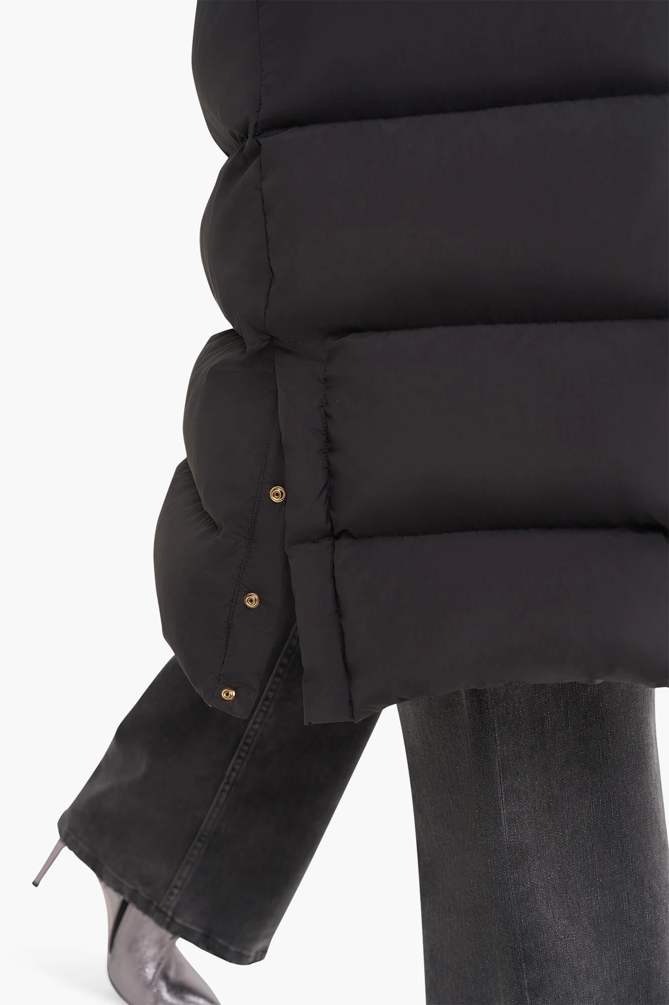 Puffer Jas Dames Lang Derrick Zwart