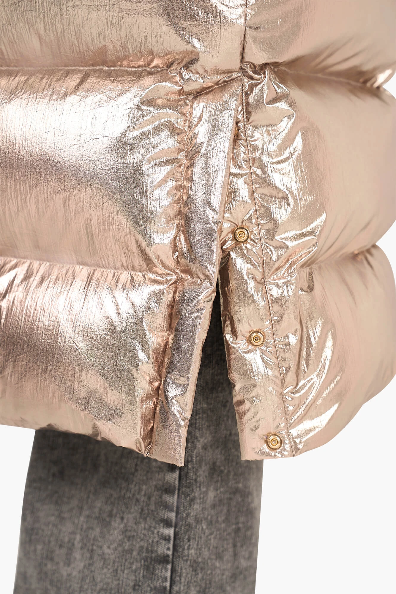 Puffer Jas Dames Lang Derrick Champagne